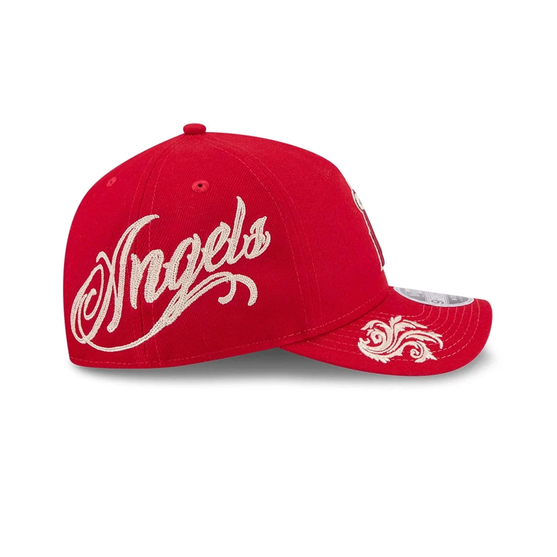 LA Angels MLB Script Red 9FORTY M-Crown A-Frame Adjustable Cap - Image 5