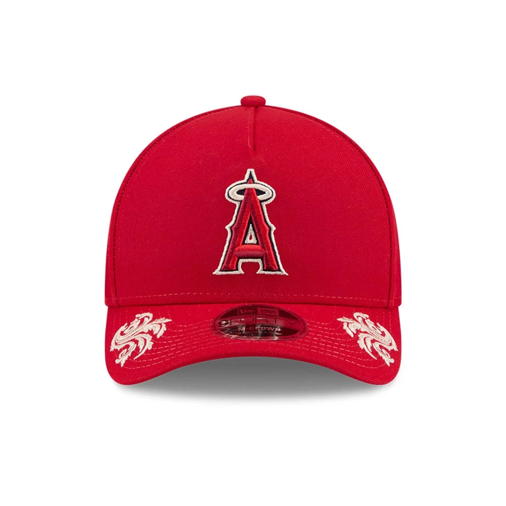 LA Angels MLB Script Red 9FORTY M-Crown A-Frame Adjustable Cap - Image 7