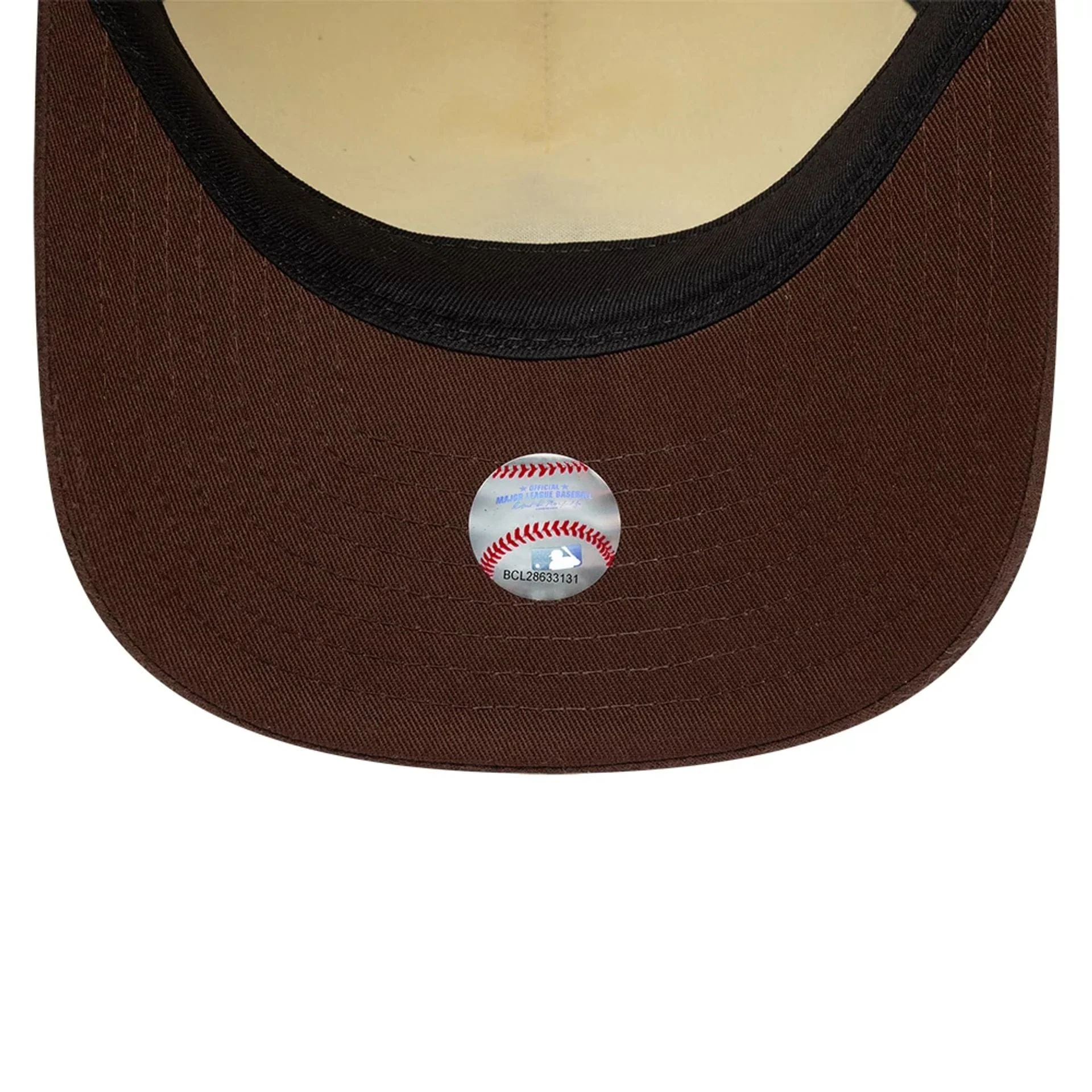 LA Angels MLB Suede Visor Cream 9FIFTY A-Frame Adjustable Cap - Image 7