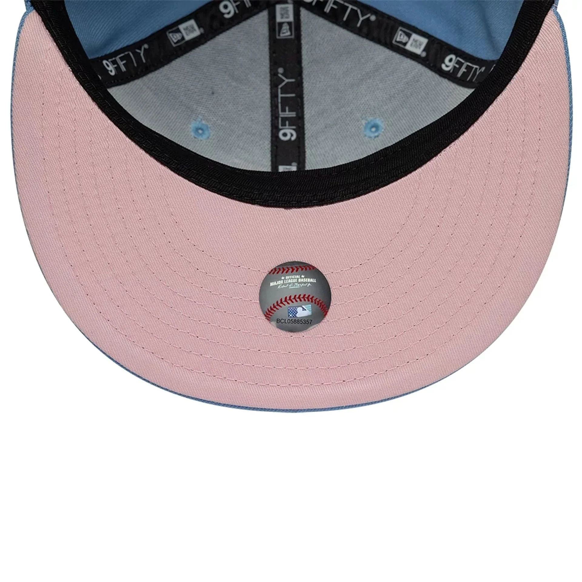 LA Angels MLB Upside Down Pastel Blue 9FIFTY Snapback Cap - Image 2