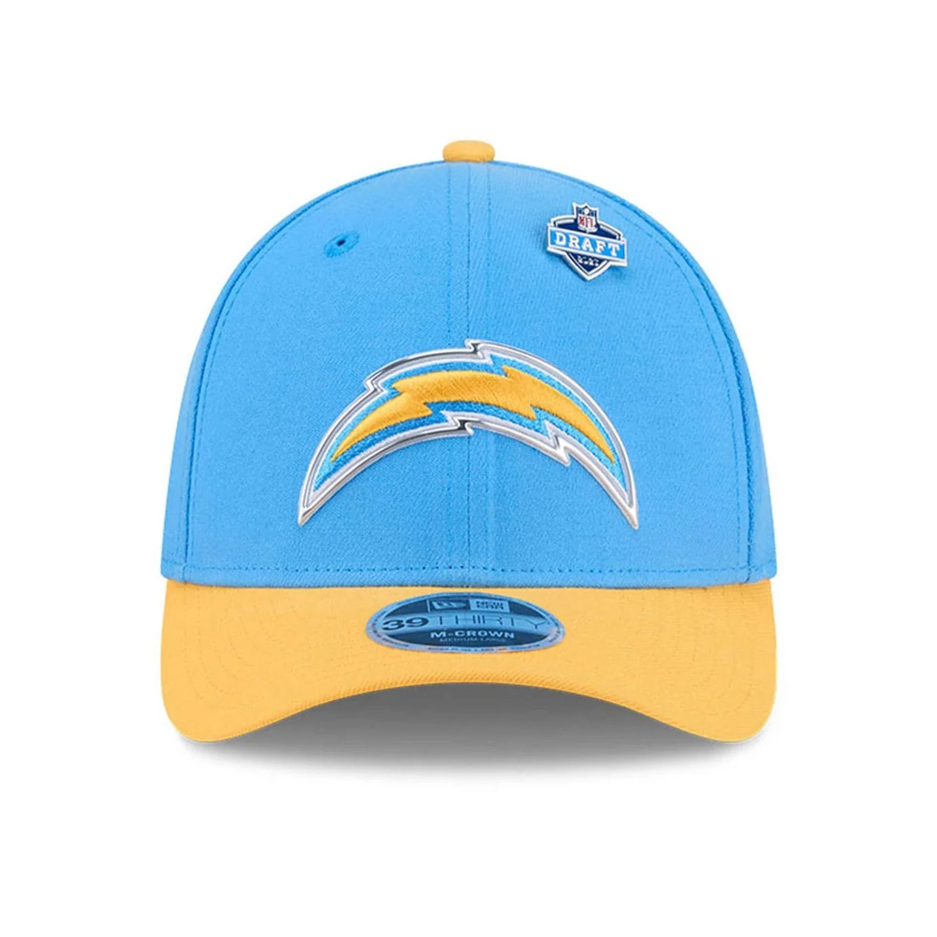 LA Chargers NFL Draft 2026 Blue 39THIRTY M-Crown Stretch Fit Cap - Image 2