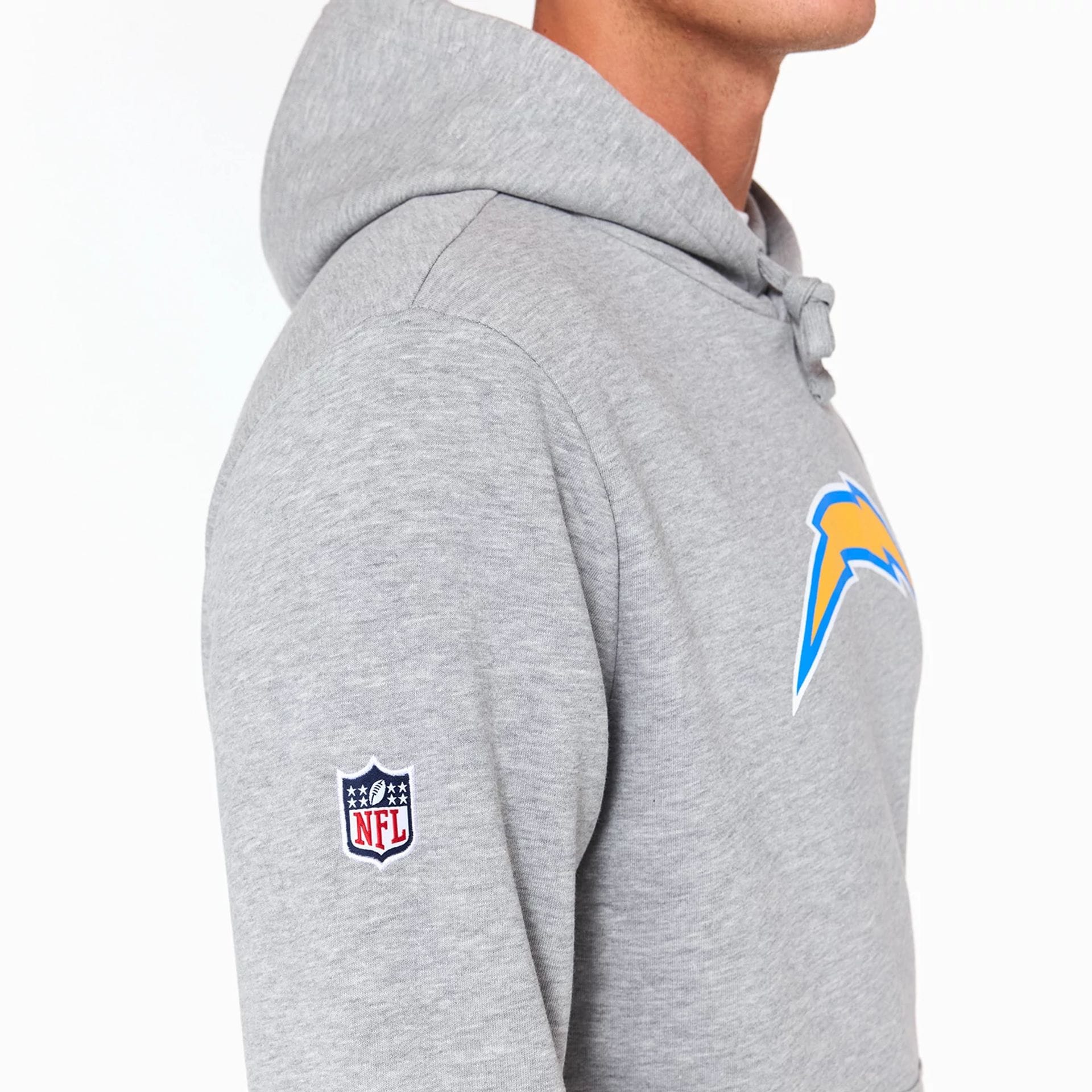 LA Chargers NFL Grey Pullover Hoodie - Image 3
