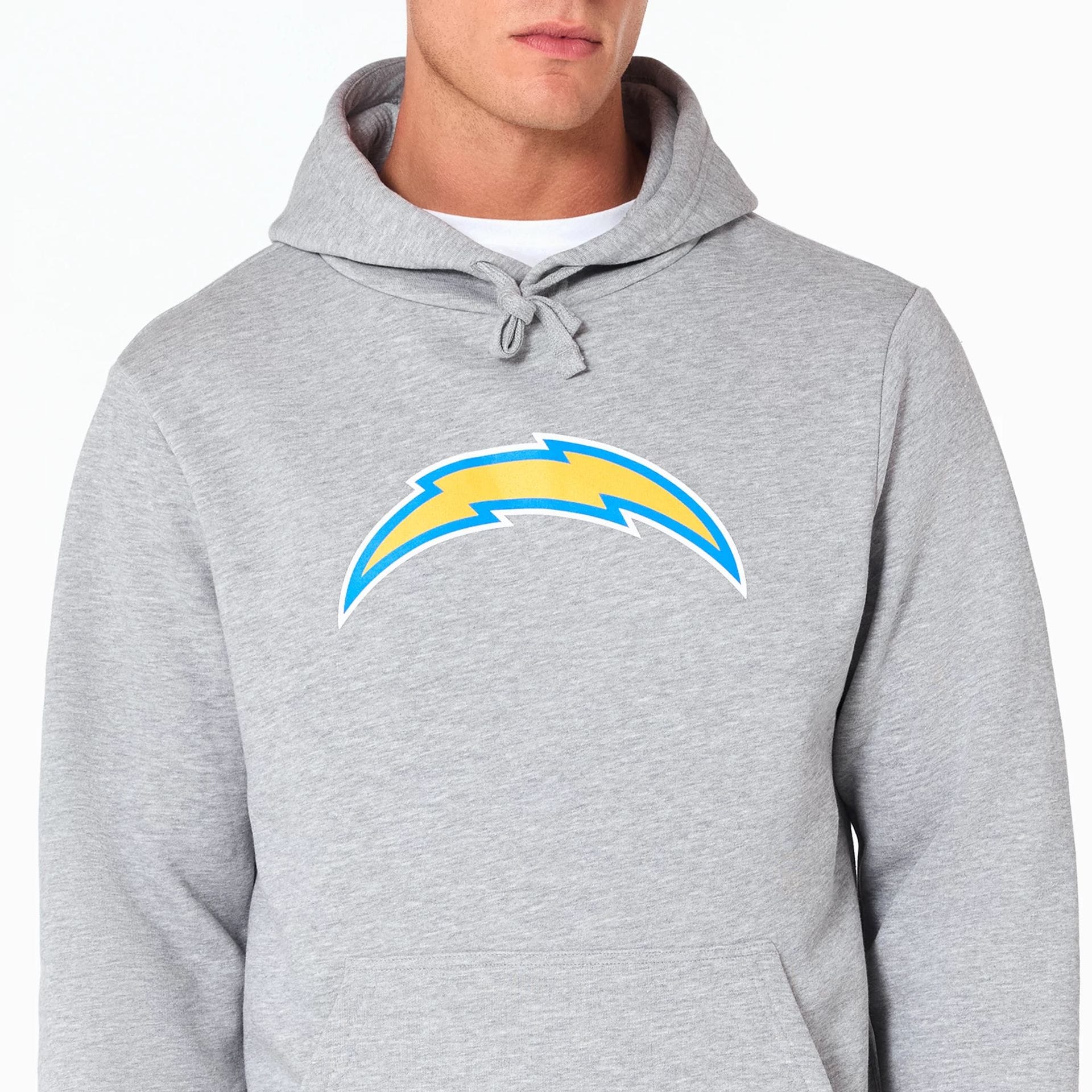 LA Chargers NFL Grey Pullover Hoodie - Image 7