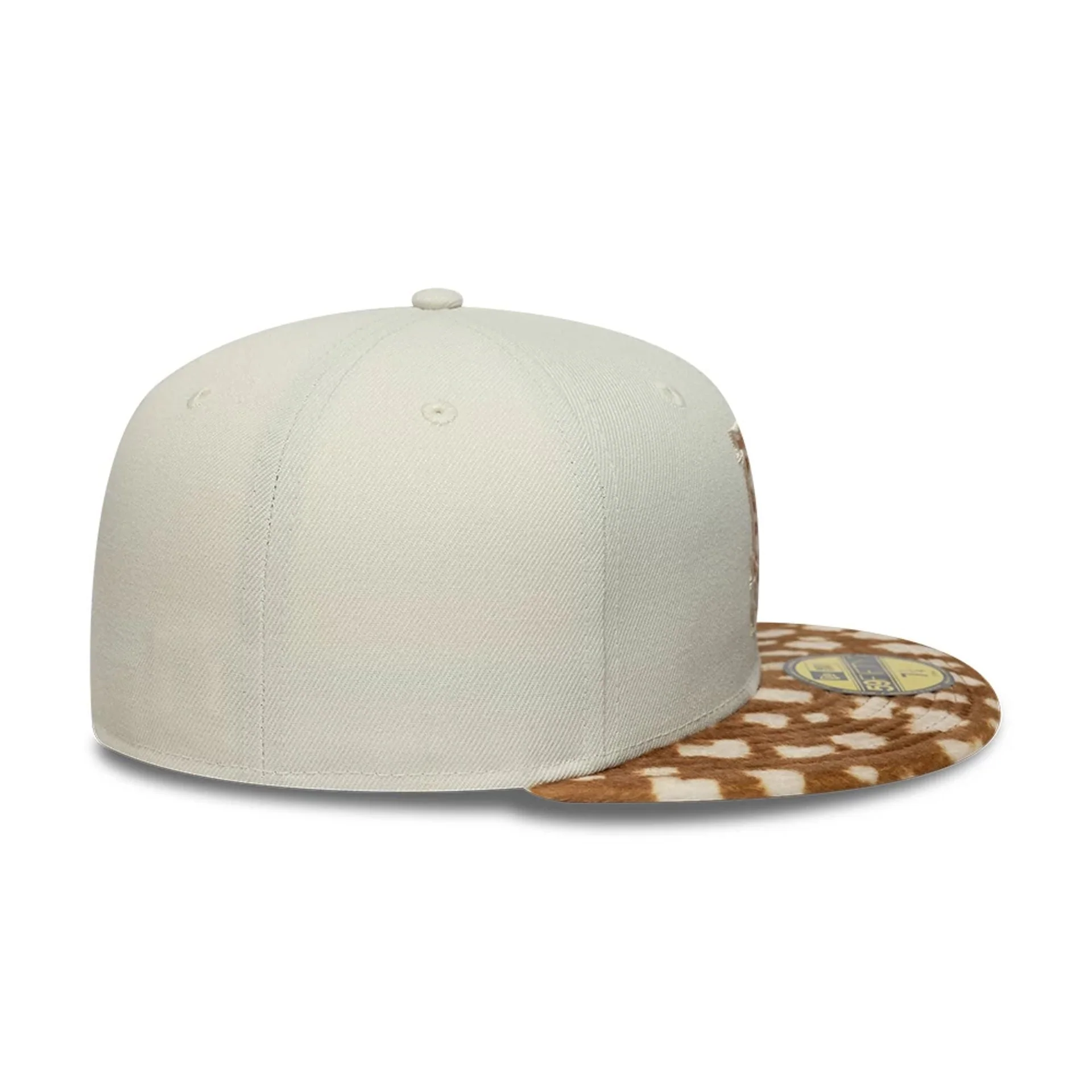 LA Dodgers Animal Print Beige 59FIFTY Fitted Cap - Image 6