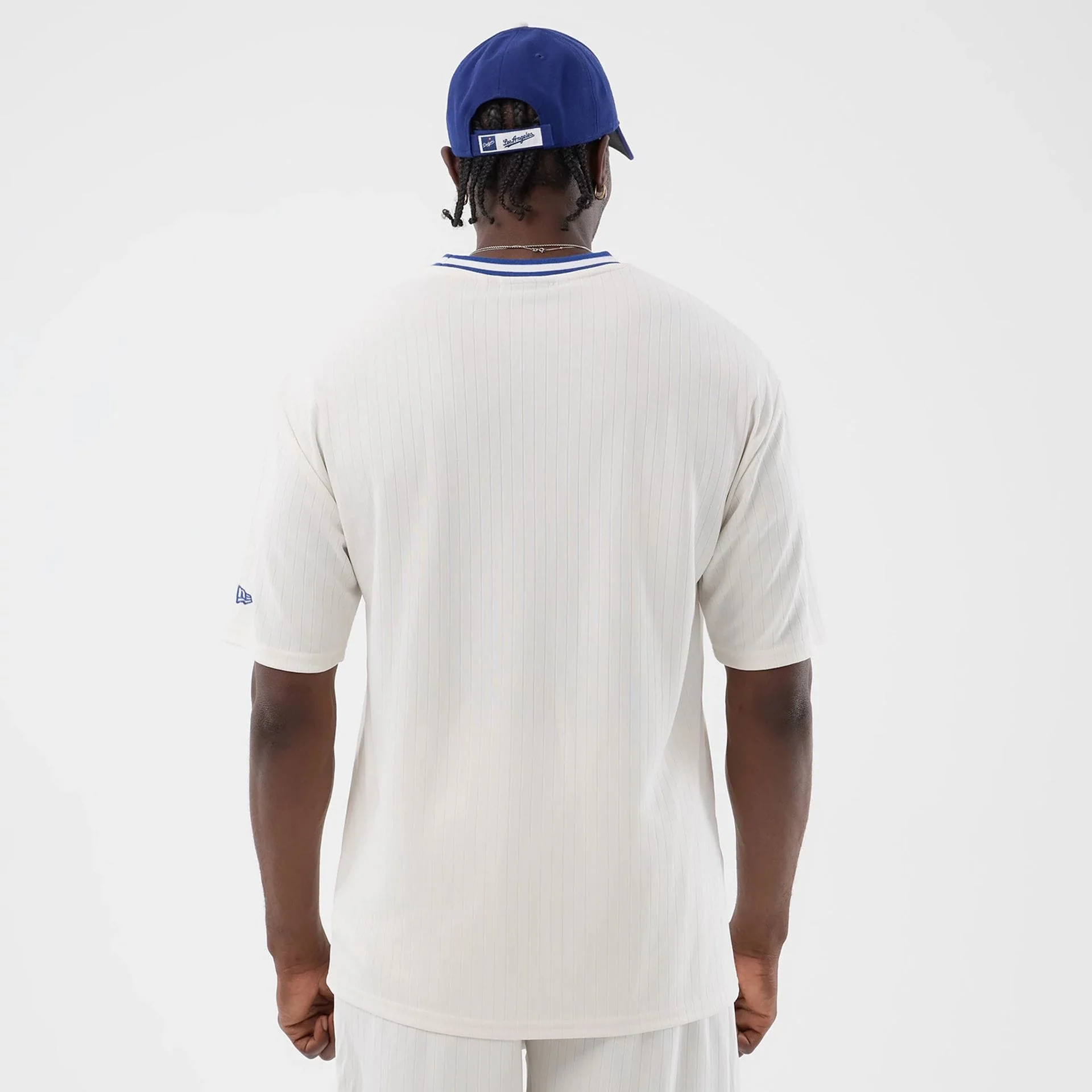 LA Dodgers MLB Arch Open White Oversized T-Shirt - Image 2