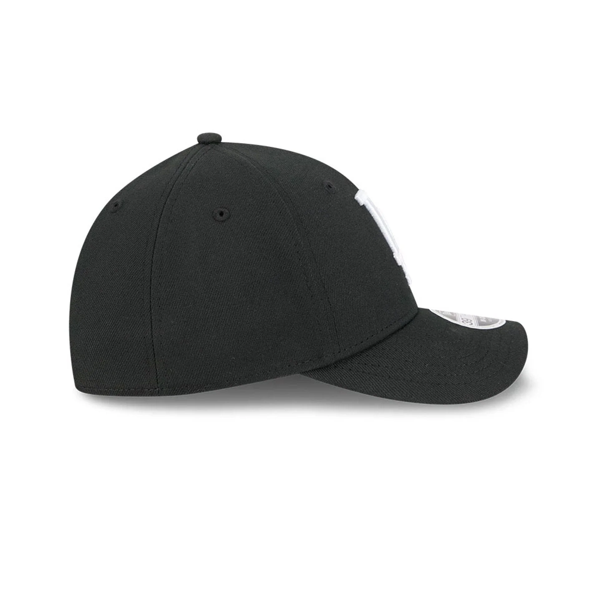 LA Dodgers MLB Black 39THIRTY M-Crown Stretch Fit Cap - Image 7