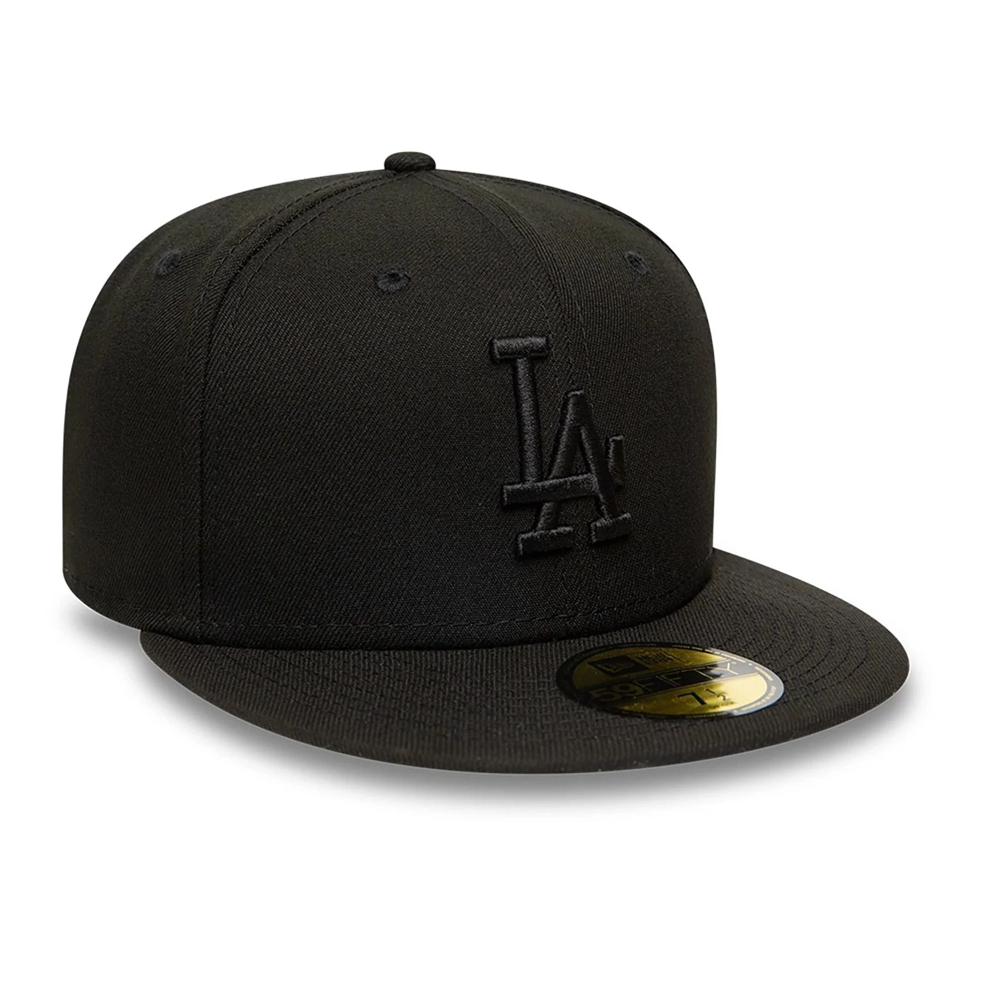 LA Dodgers MLB Black on Black 59FIFTY Fitted Cap - Image 3