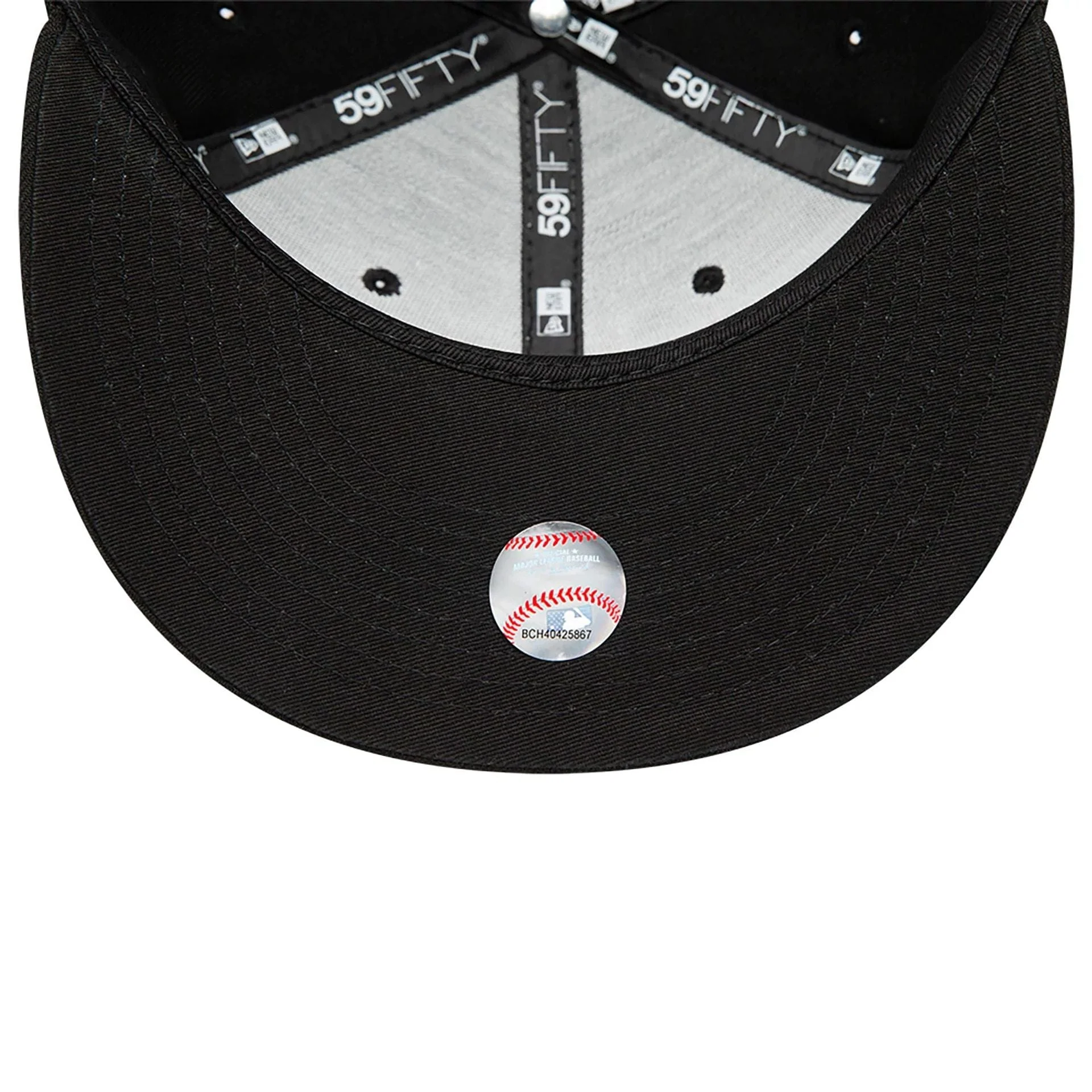 LA Dodgers MLB Black on Black 59FIFTY Fitted Cap - Image 5