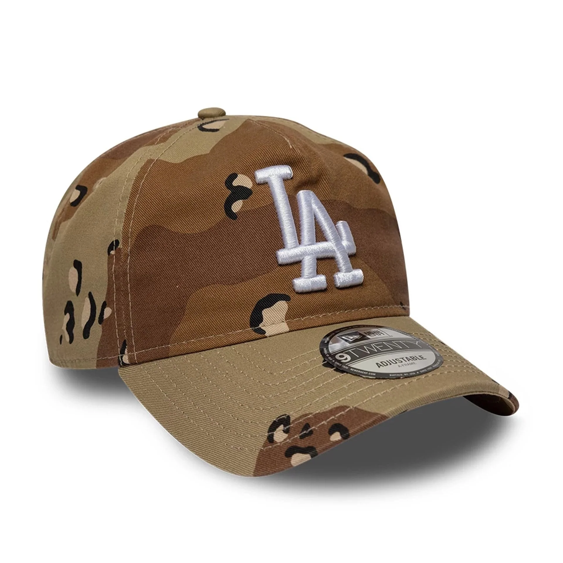 LA Dodgers MLB Camo Reserve Desert Camo 9TWENTY A-Frame Adjustable Cap - Image 3