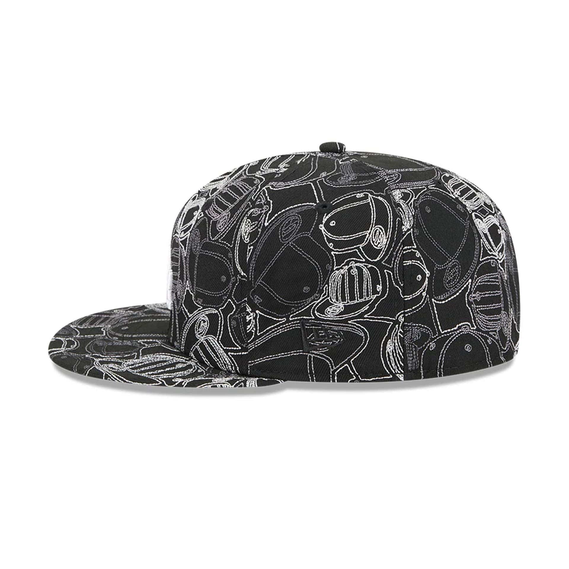 LA Dodgers MLB Cap Scramble Black 59FIFTY Fitted Cap - Image 6