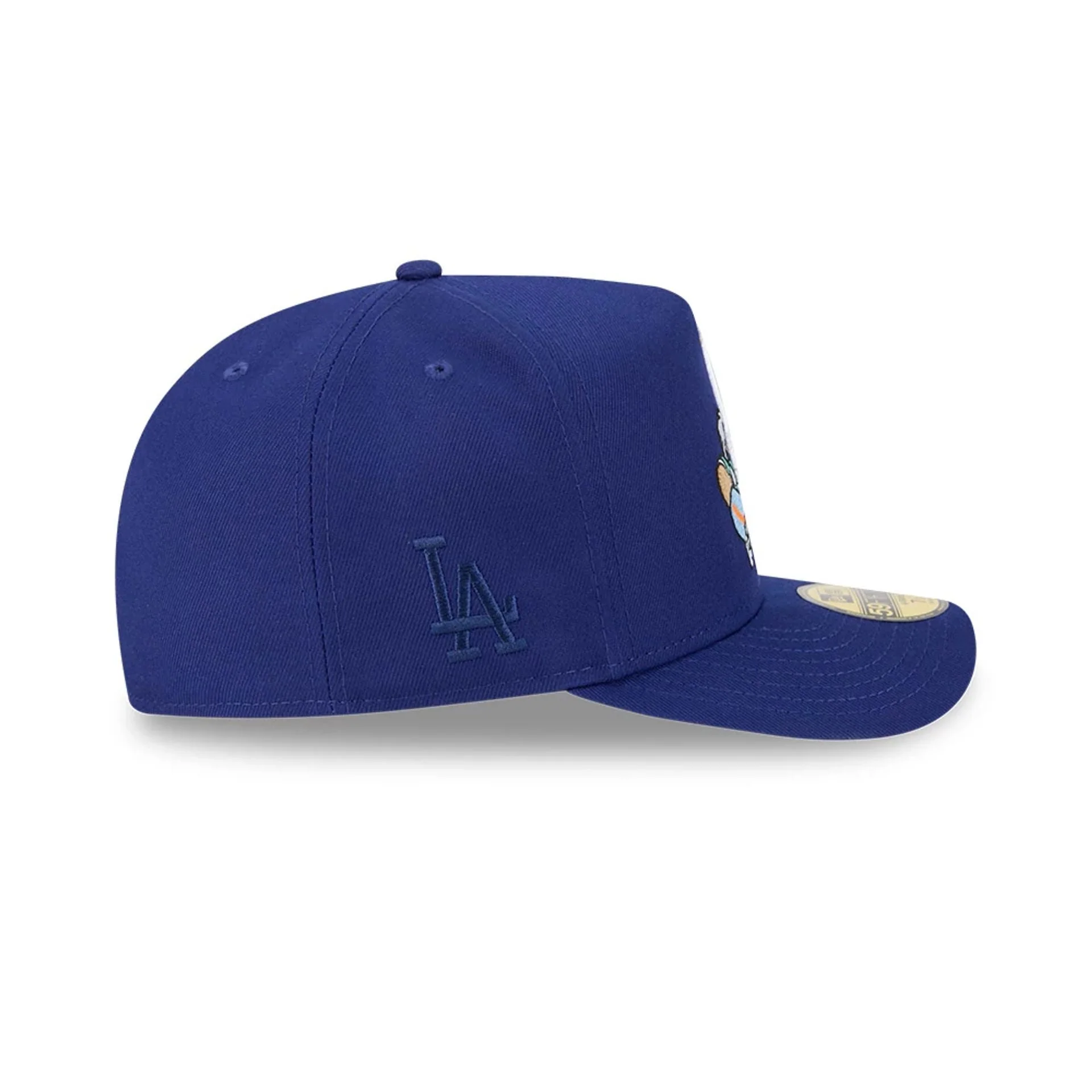 LA Dodgers MLB Cartoon Dark Blue 59FIFTY A-Frame Fitted Cap - Image 6