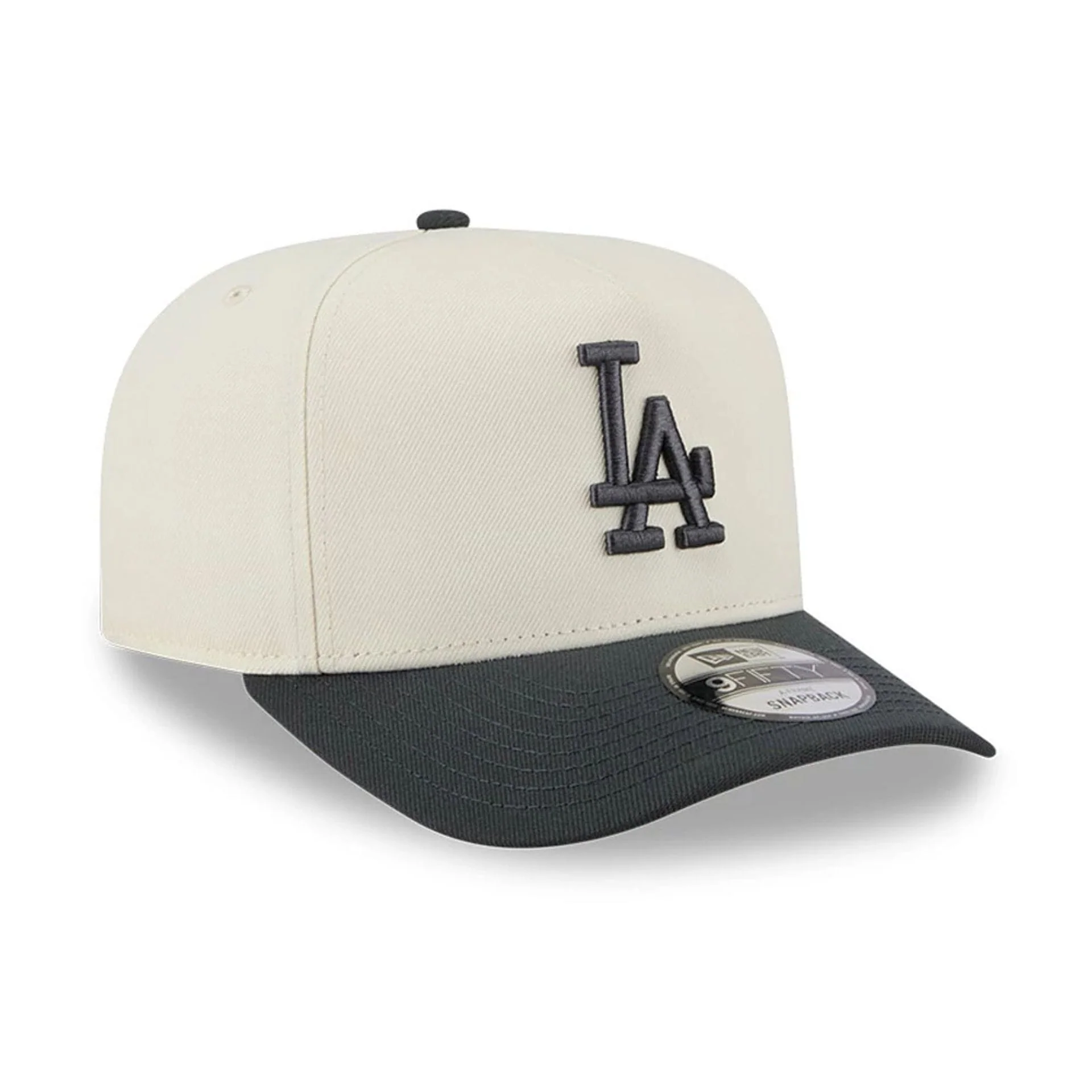 LA Dodgers MLB Chrome Cream 9FIFTY A-Frame Snapback Adjustable Cap - Image 4