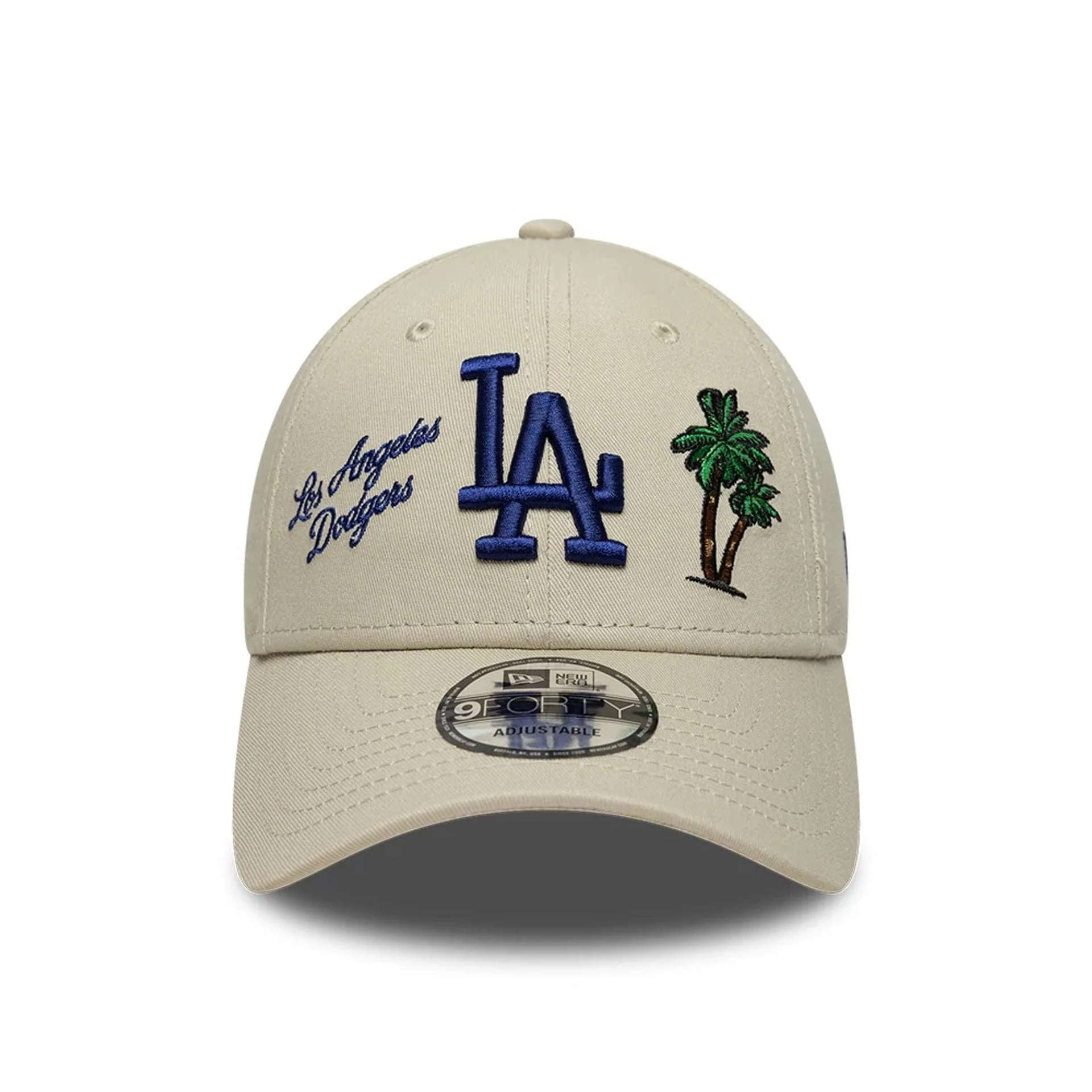 LA Dodgers MLB City Icon Light Beige 9FORTY Adjustable Cap - Image 2