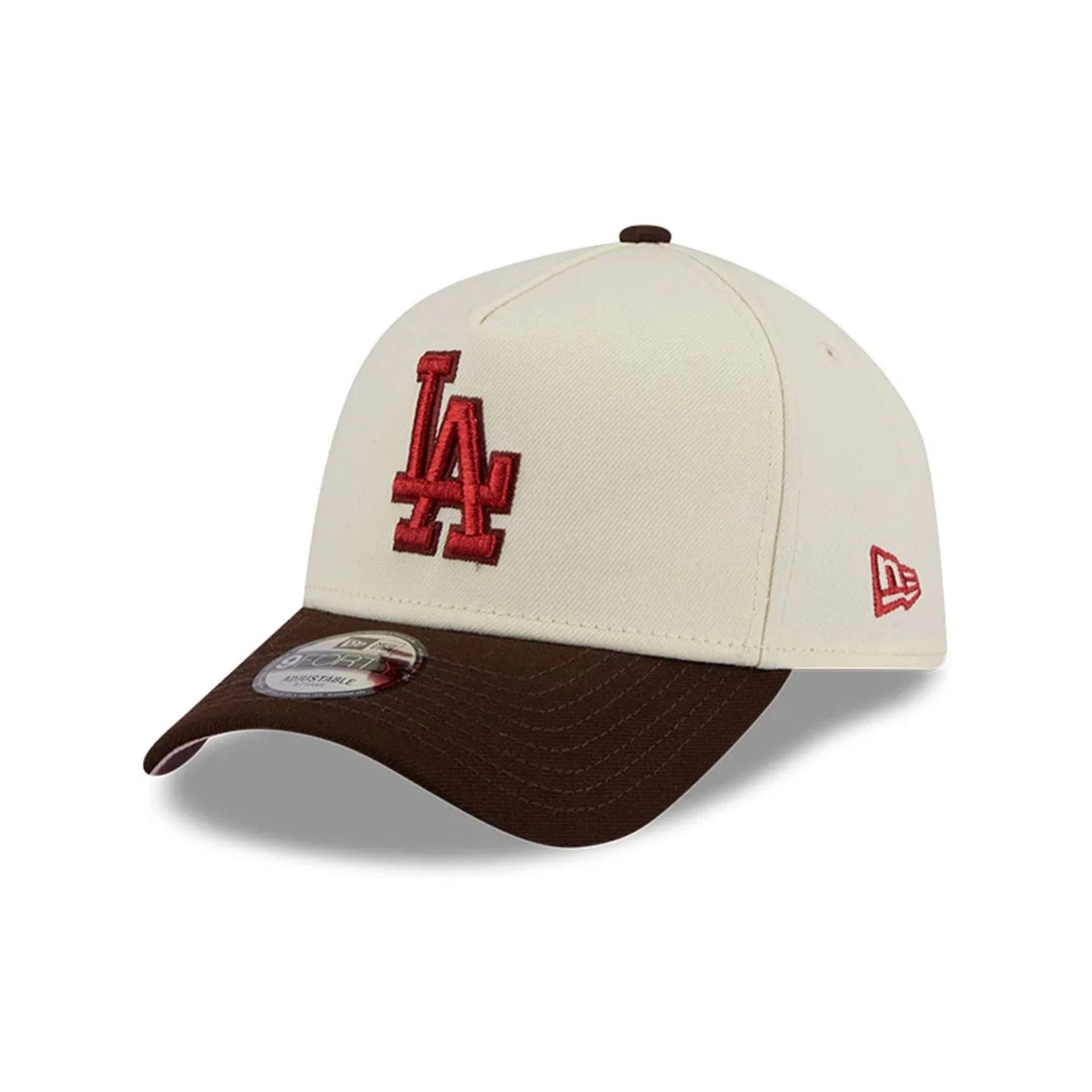 LA Dodgers MLB City Script Cream 9FORTY A-Frame Adjustable Cap - Image 4