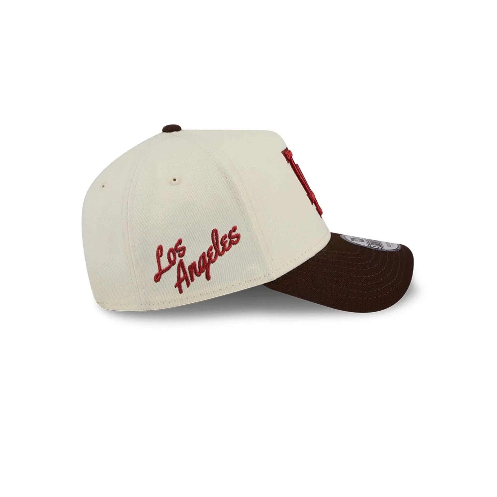 LA Dodgers MLB City Script Cream 9FORTY A-Frame Adjustable Cap - Image 5