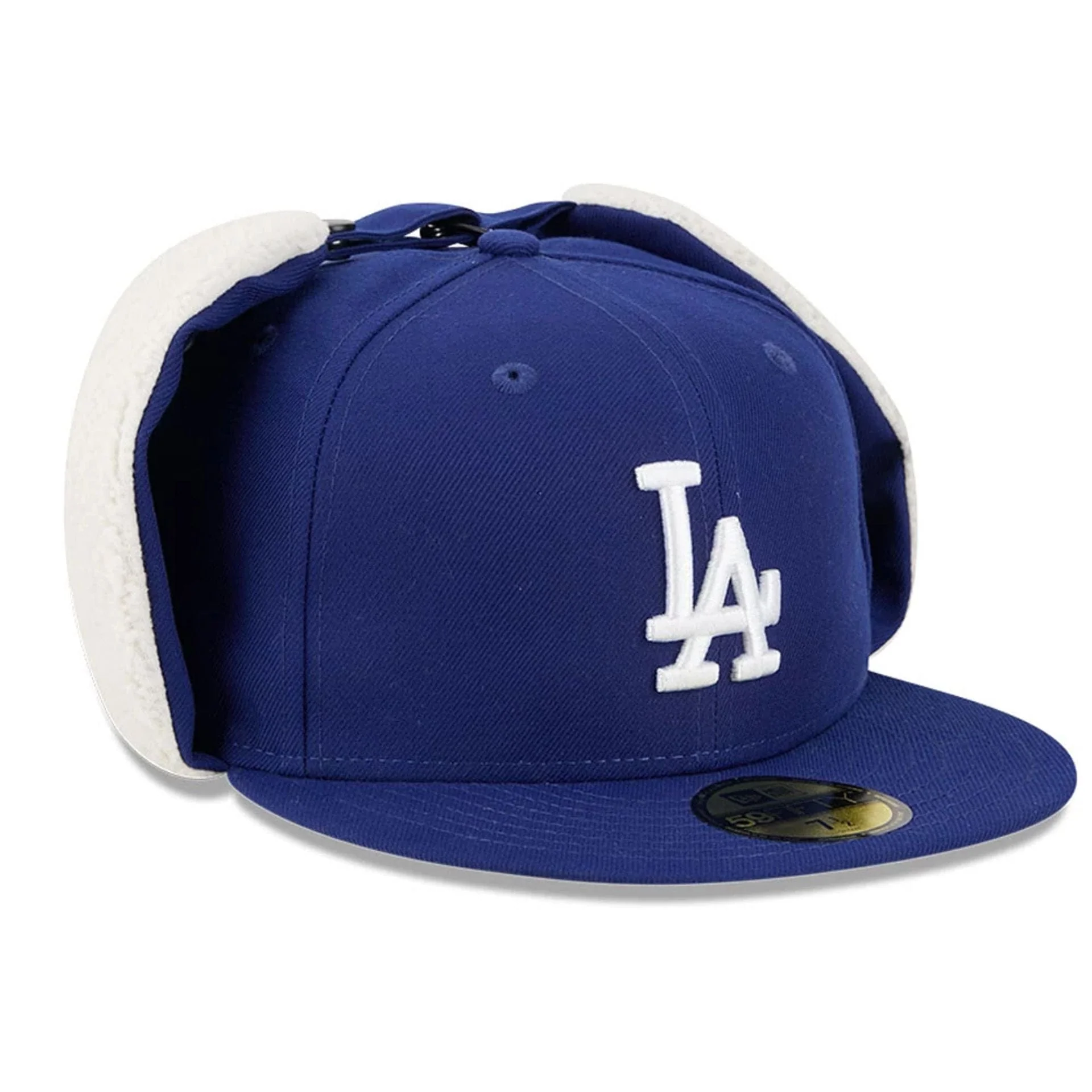 LA Dodgers MLB Classic Dark Blue Dogear 59FIFTY Fitted Cap - Image 5