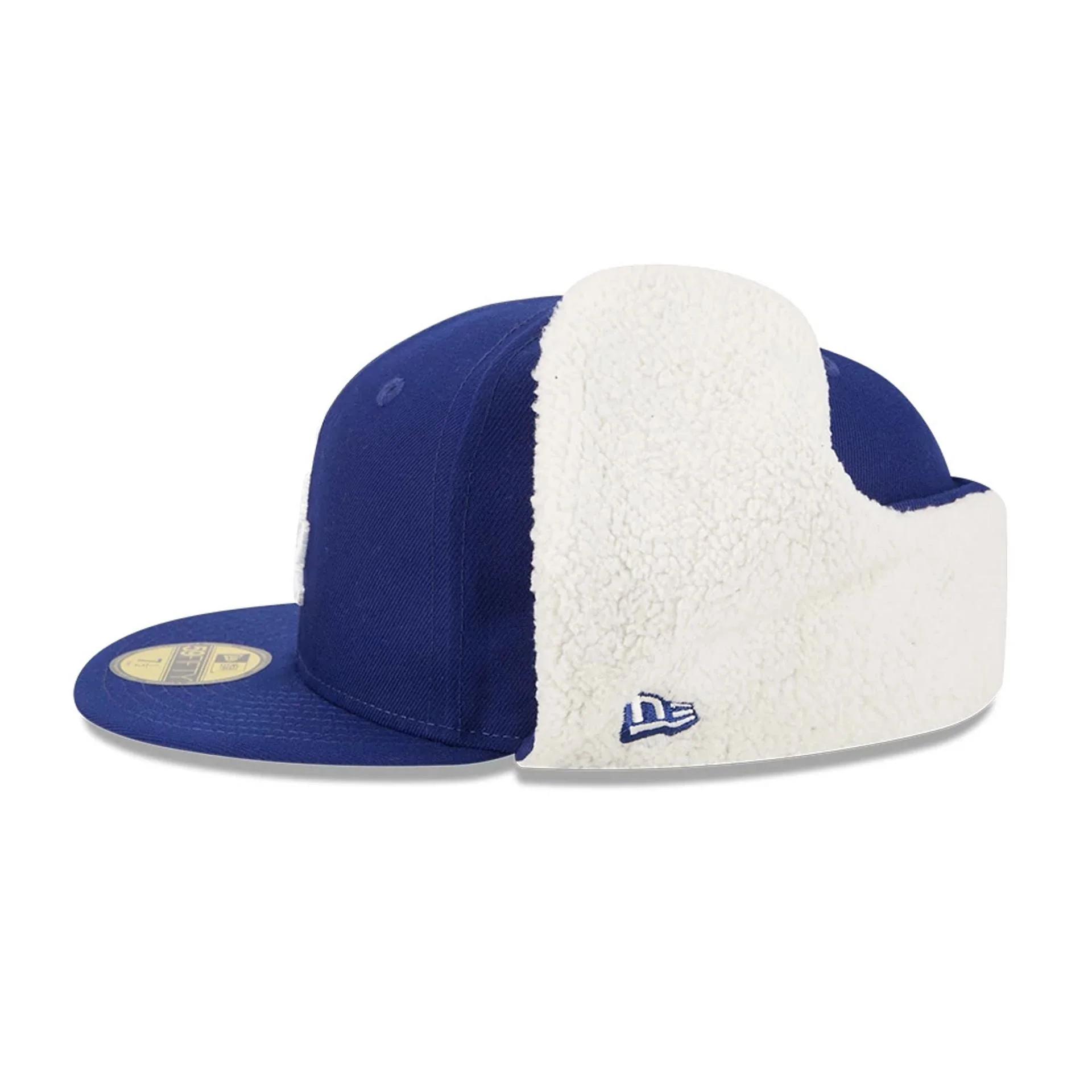 LA Dodgers MLB Classic Dark Blue Dogear 59FIFTY Fitted Cap - Image 6