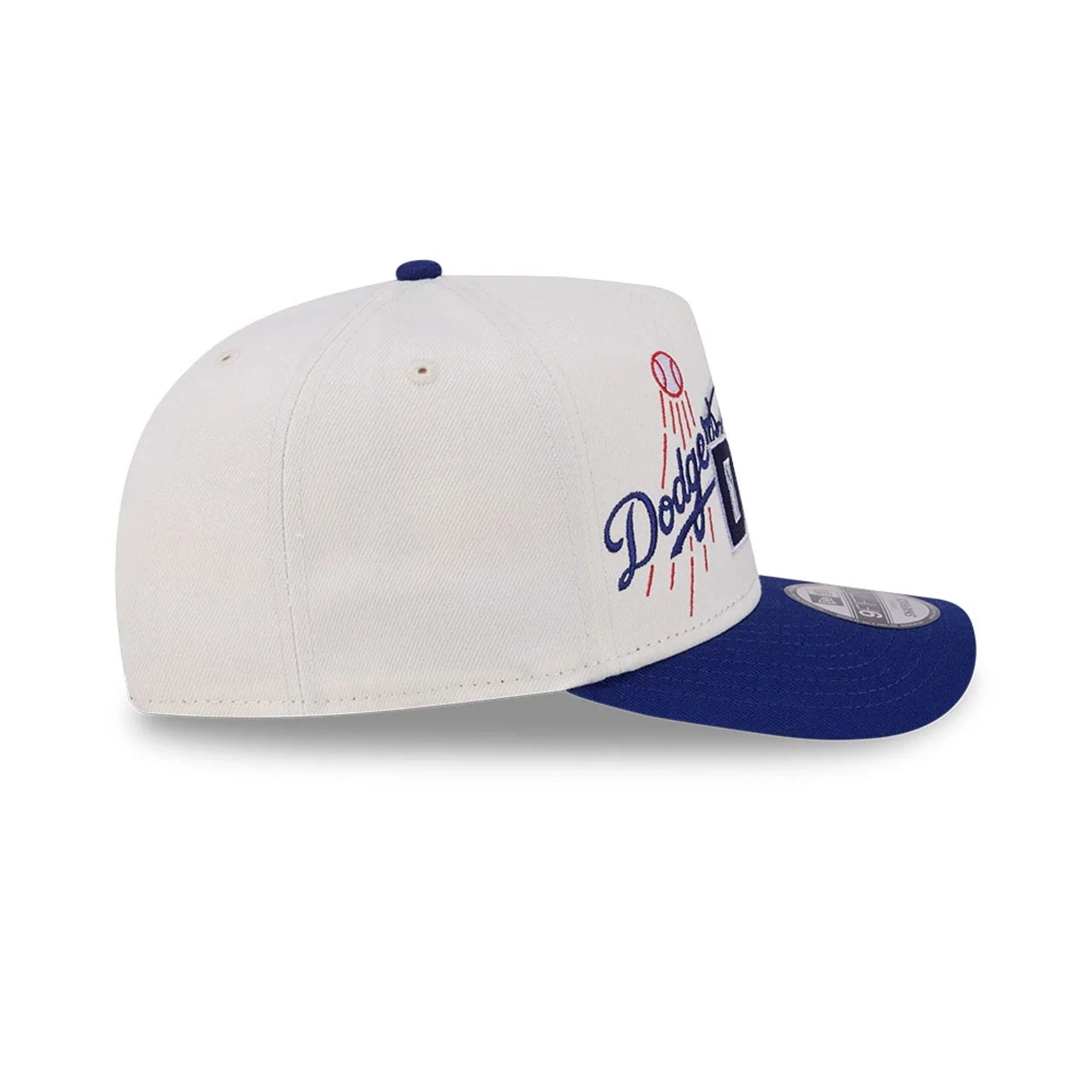 LA Dodgers MLB Classic White 9FIFTY A-Frame Snapback Adjustable Cap - Image 6