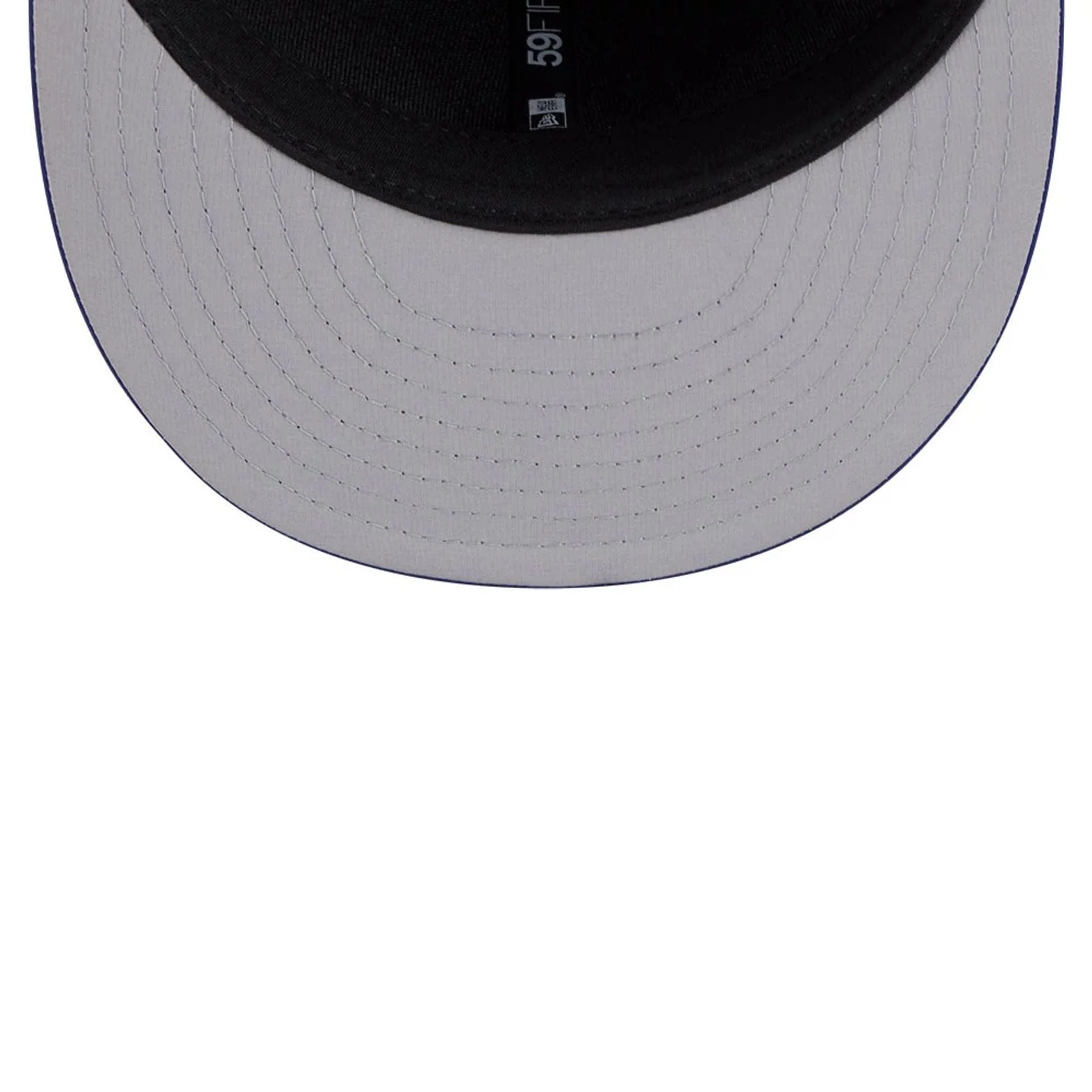 LA Dodgers MLB Clubhouse Dark Blue 59FIFTY Fitted Cap - Image 2