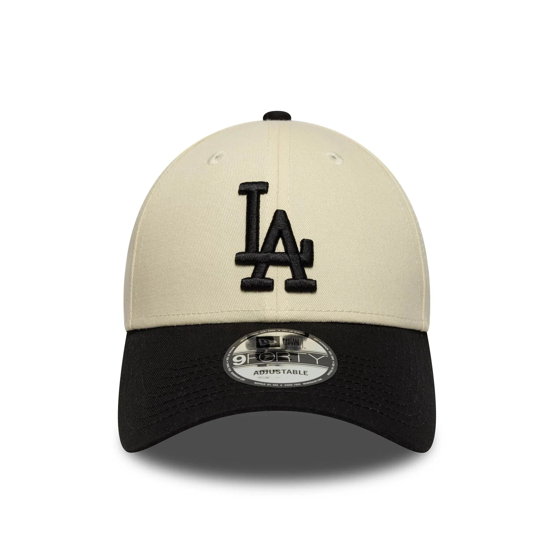 LA Dodgers MLB Colour Block Cream 9FORTY Cap - Image 2
