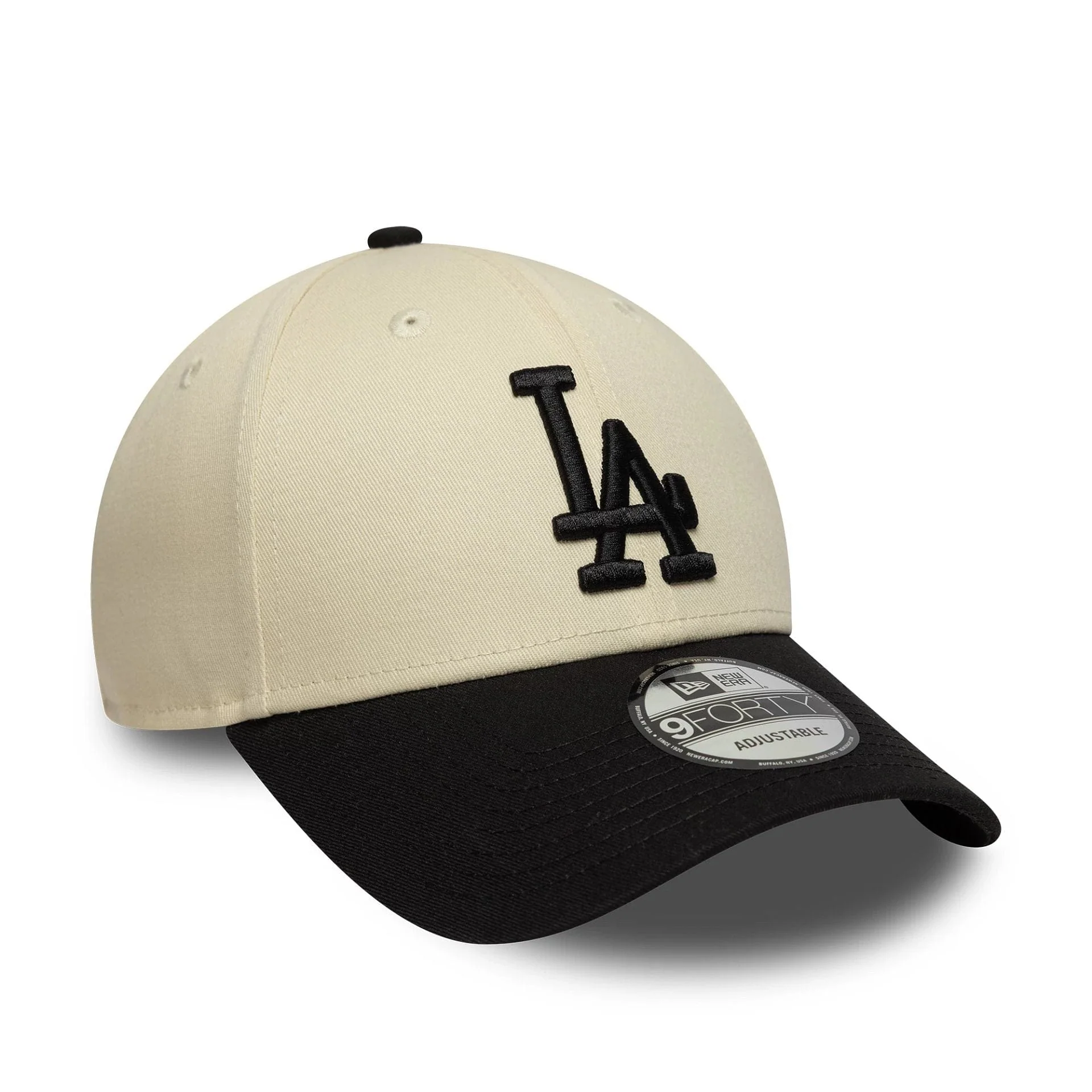 LA Dodgers MLB Colour Block Cream 9FORTY Cap - Image 3