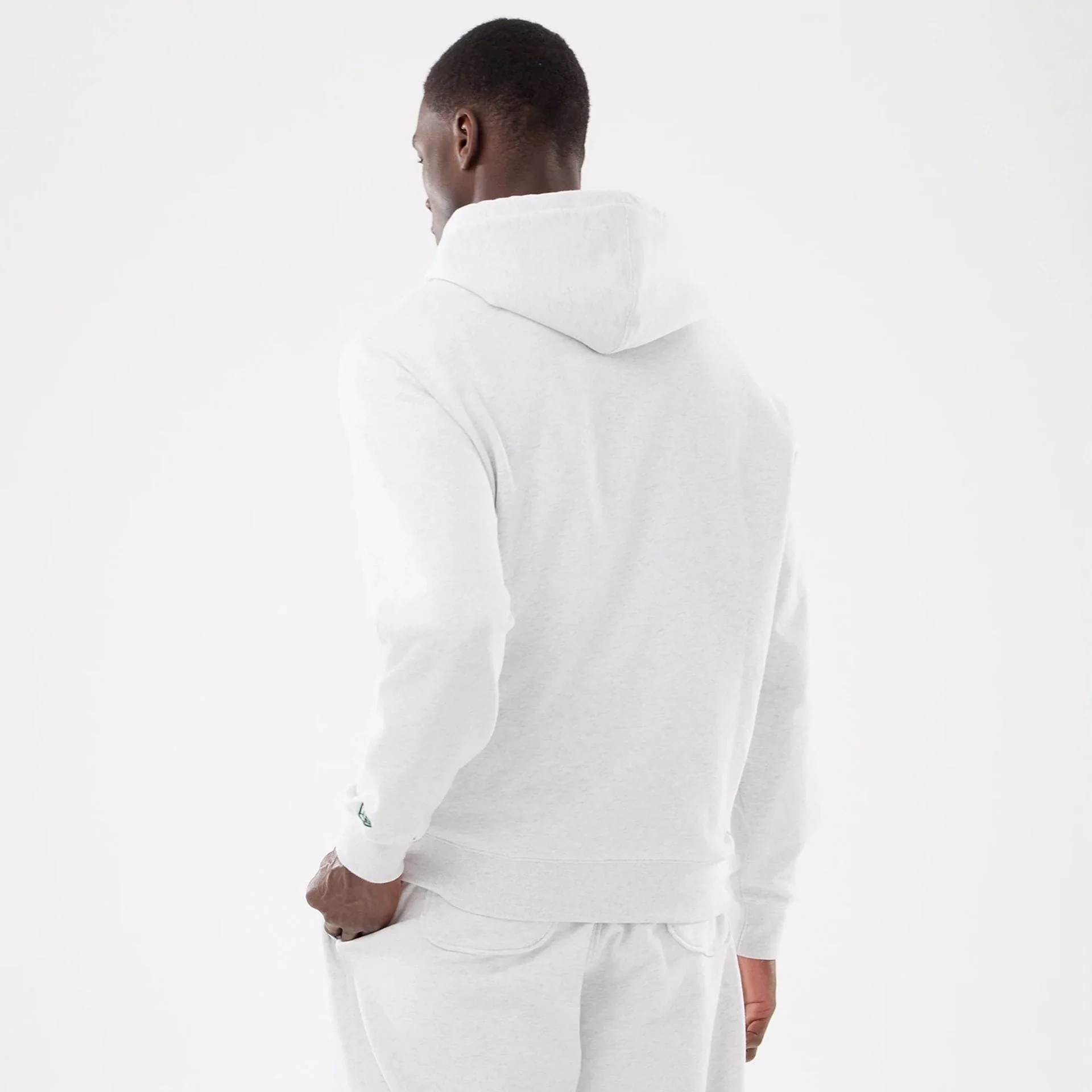 LA Dodgers MLB Comfort Grey 2 Way Full Zip Hoodie - Image 2