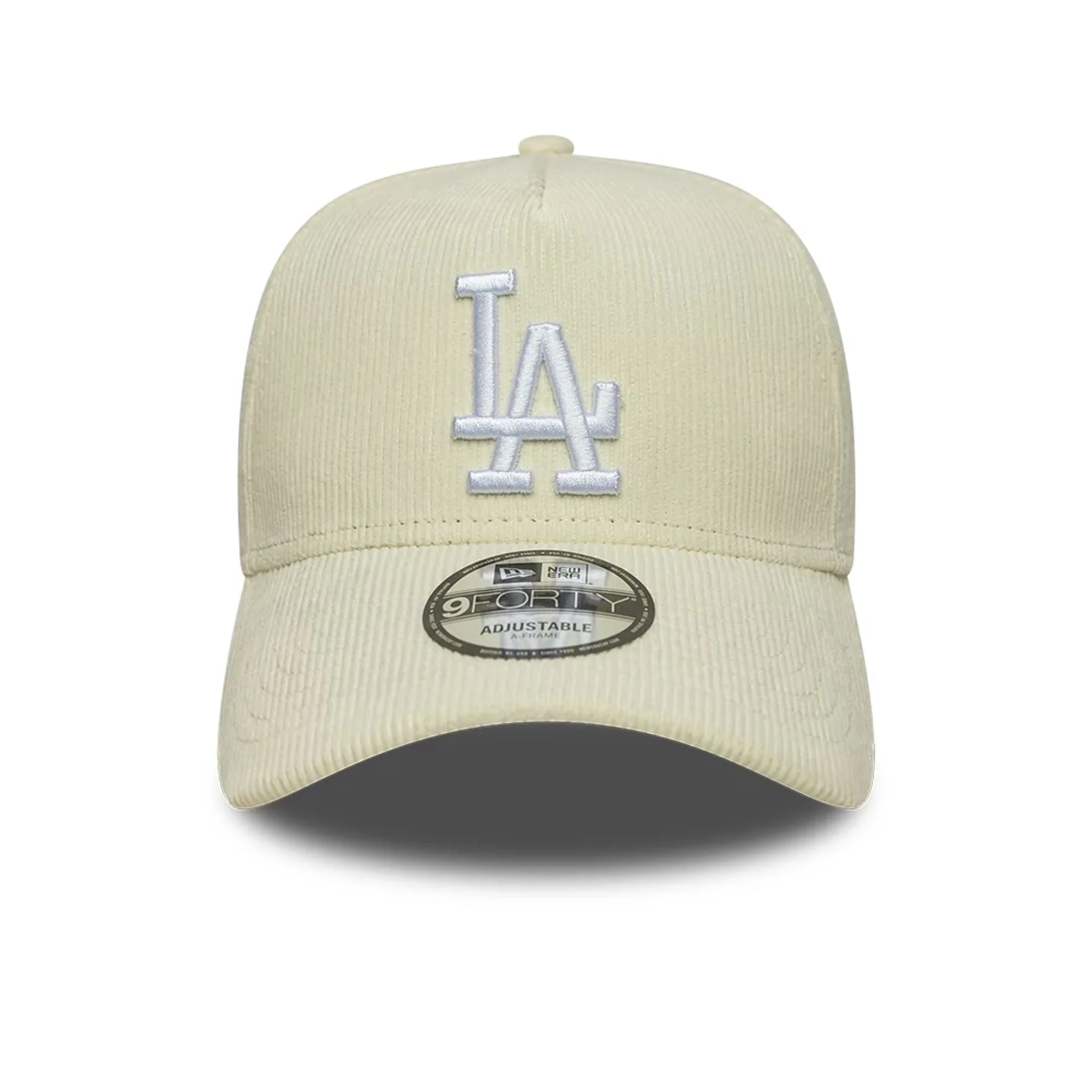 LA Dodgers MLB Cord Cream 9FORTY A-Frame Adjustable Cap - Image 3