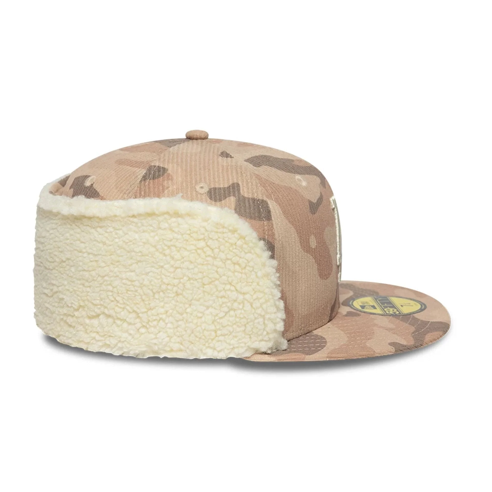 LA Dodgers MLB Cord Light Beige Downflap 59FIFTY Fitted Cap - Image 10