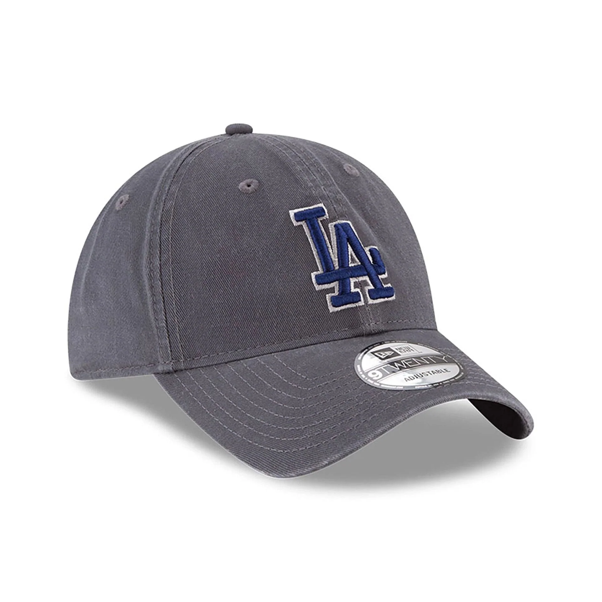 LA Dodgers MLB Core Classic Grey 9TWENTY Adjustable Cap - Image 3