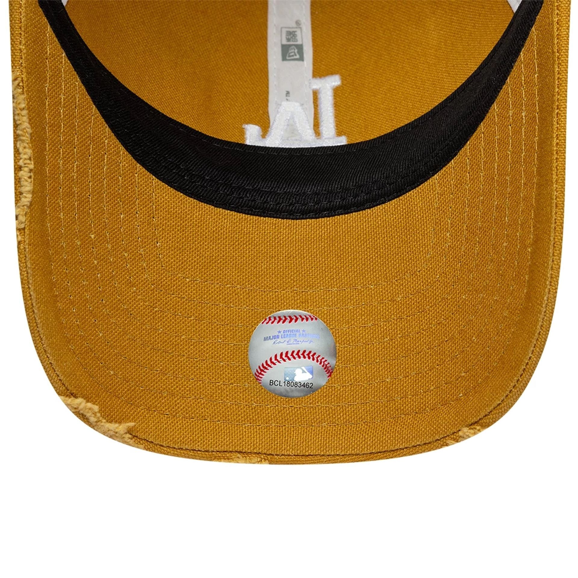 LA Dodgers MLB Cotton Canvas Beige 9TWENTY Trucker Adjustable Cap - Image 5