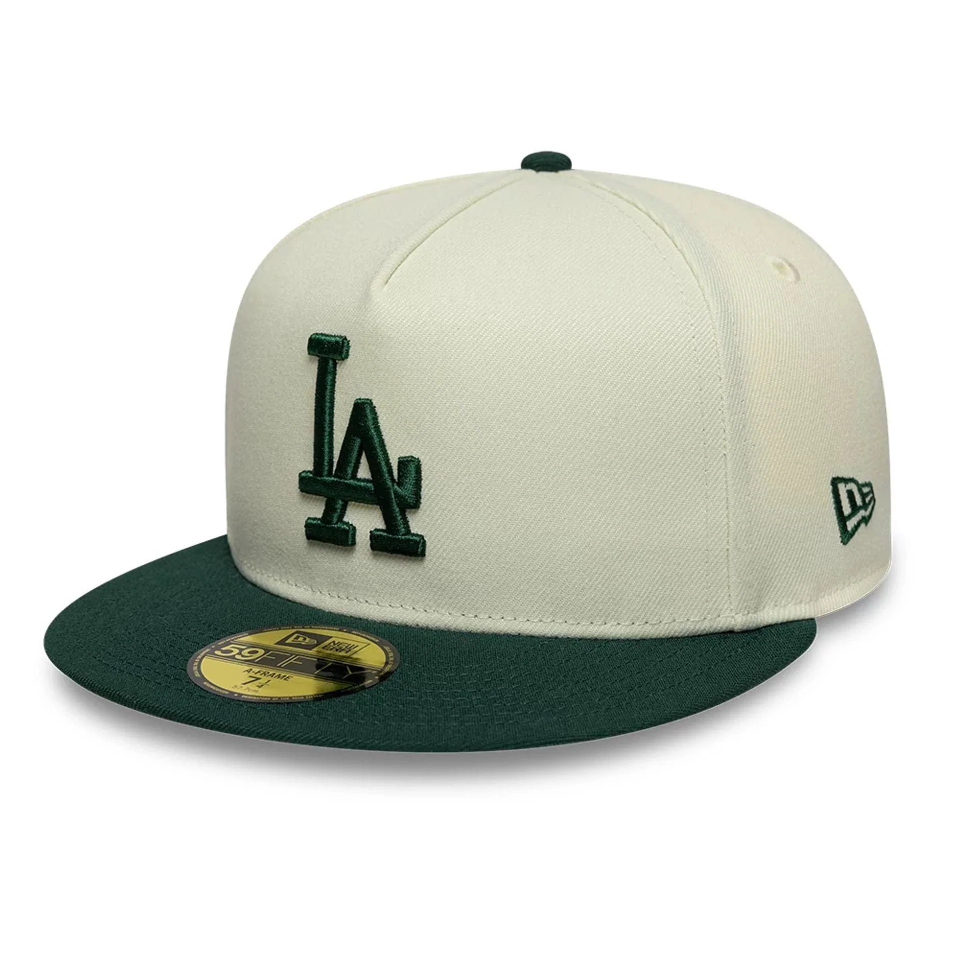 LA Dodgers MLB Cream 59FIFTY A-Frame Fitted Cap - Image 4