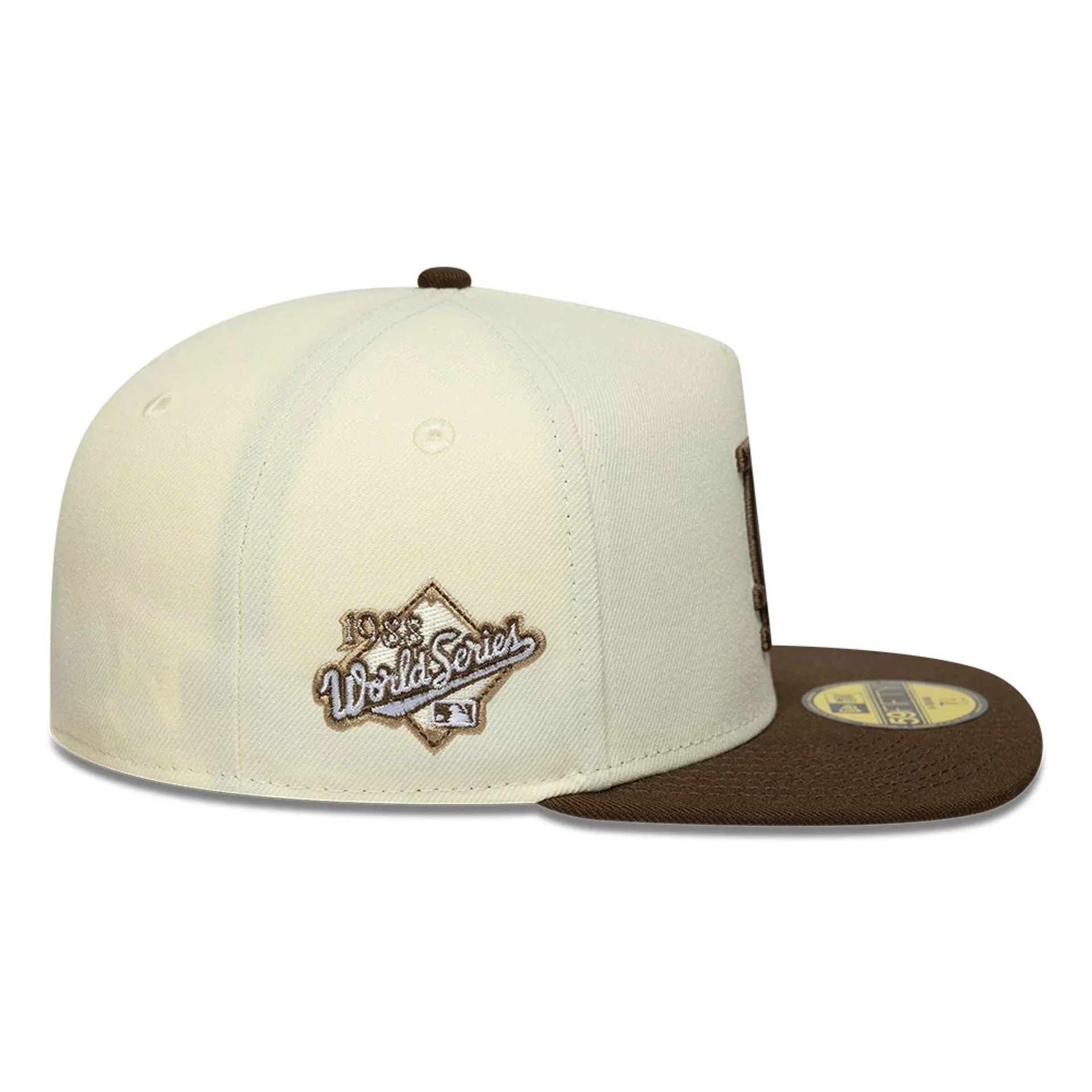 LA Dodgers MLB Cream 59FIFTY A-Frame Fitted Cap - Image 5