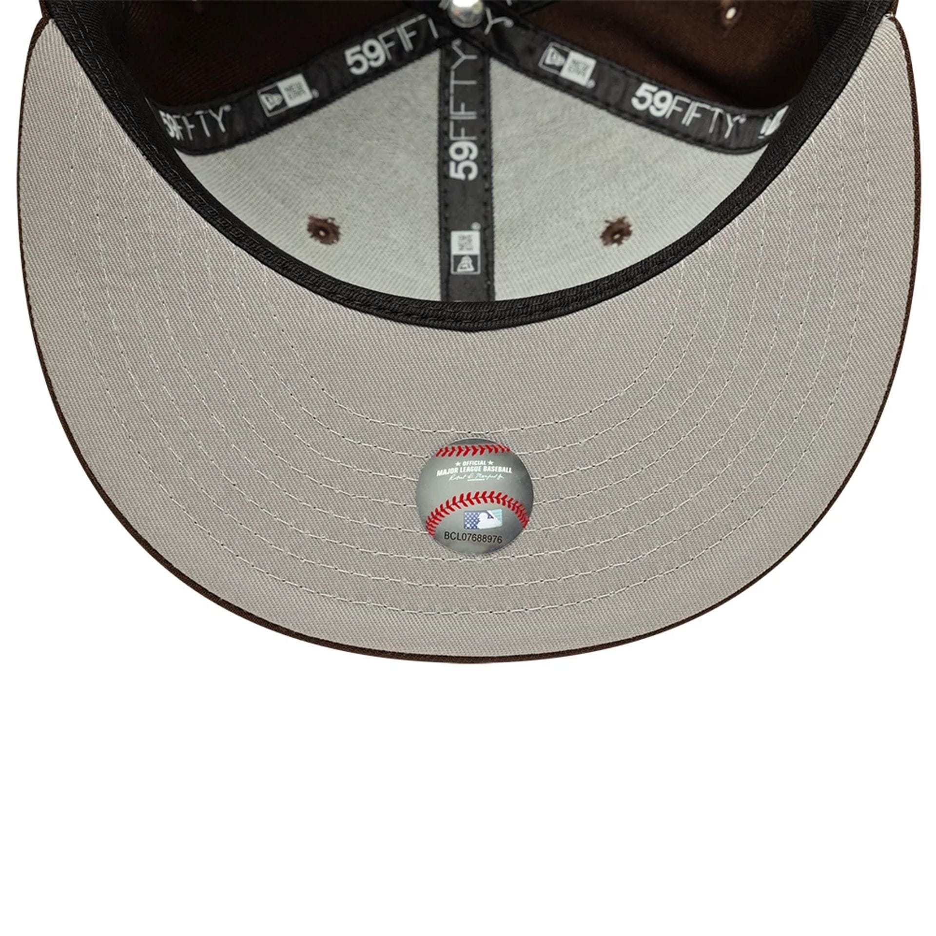 LA Dodgers MLB Dark Brown 59FIFTY Fitted Cap - Image 2