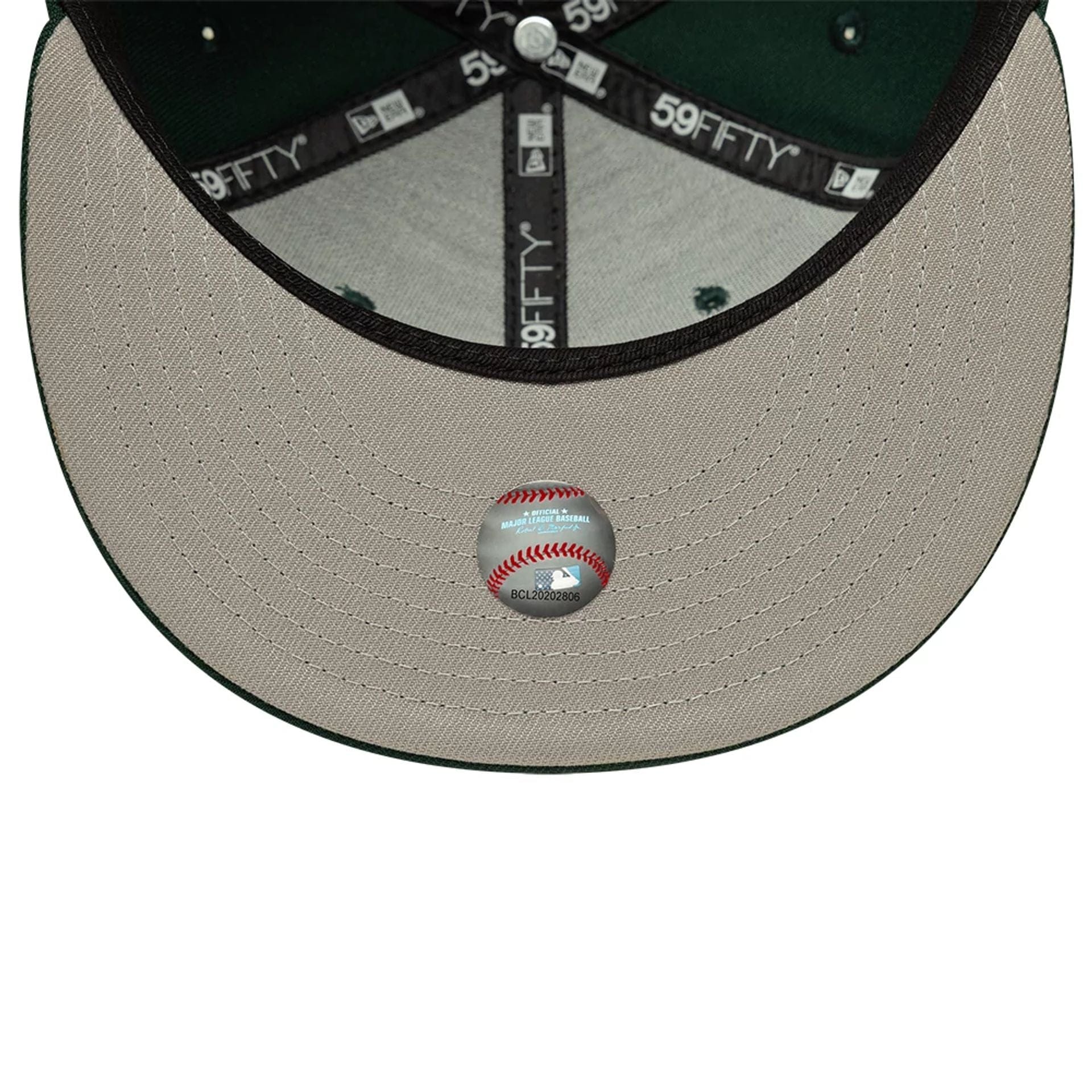 LA Dodgers MLB Dark Green 59FIFTY Fitted Cap - Image 2