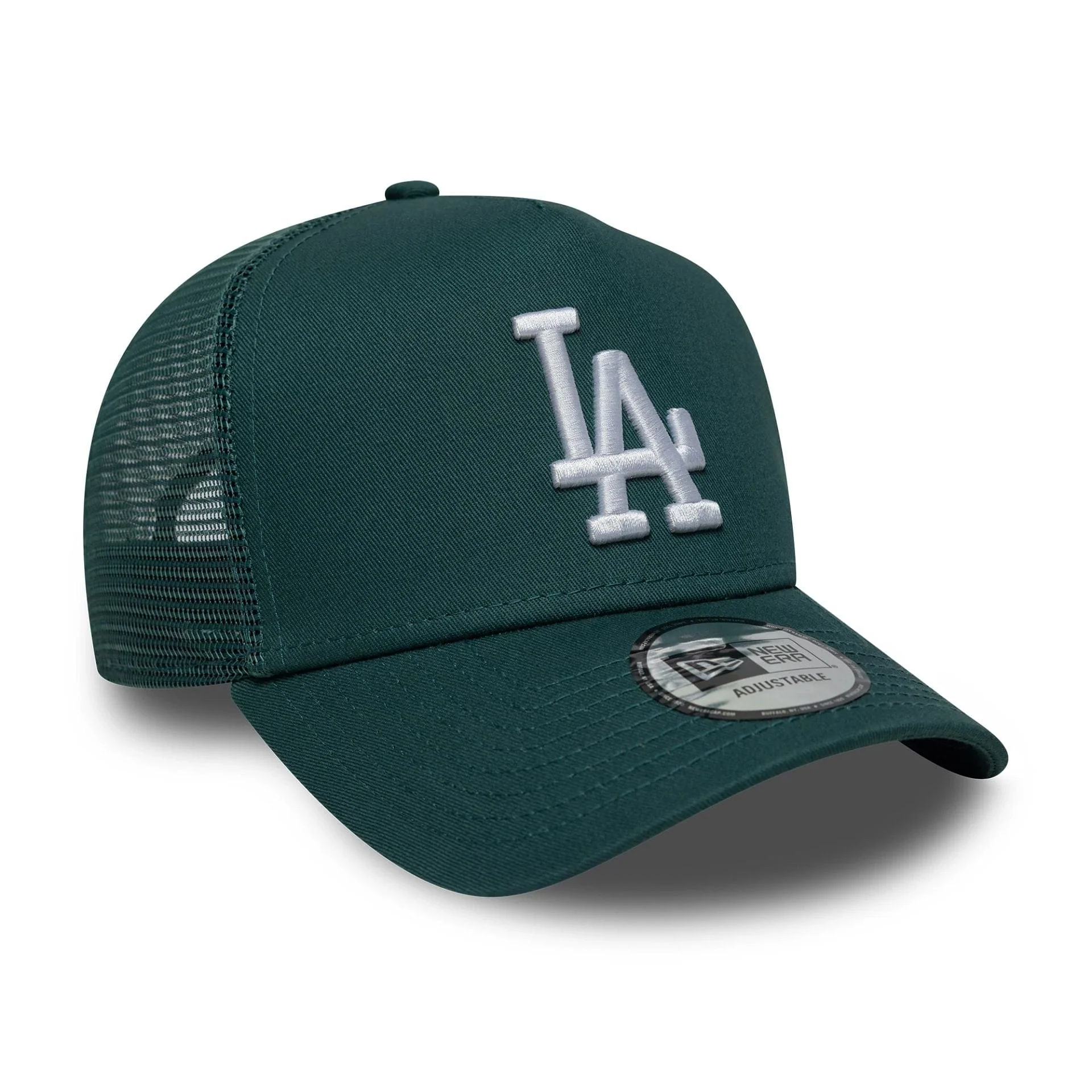 LA Dodgers MLB Dark Green 9FORTY A-Frame Trucker Cap - Image 3