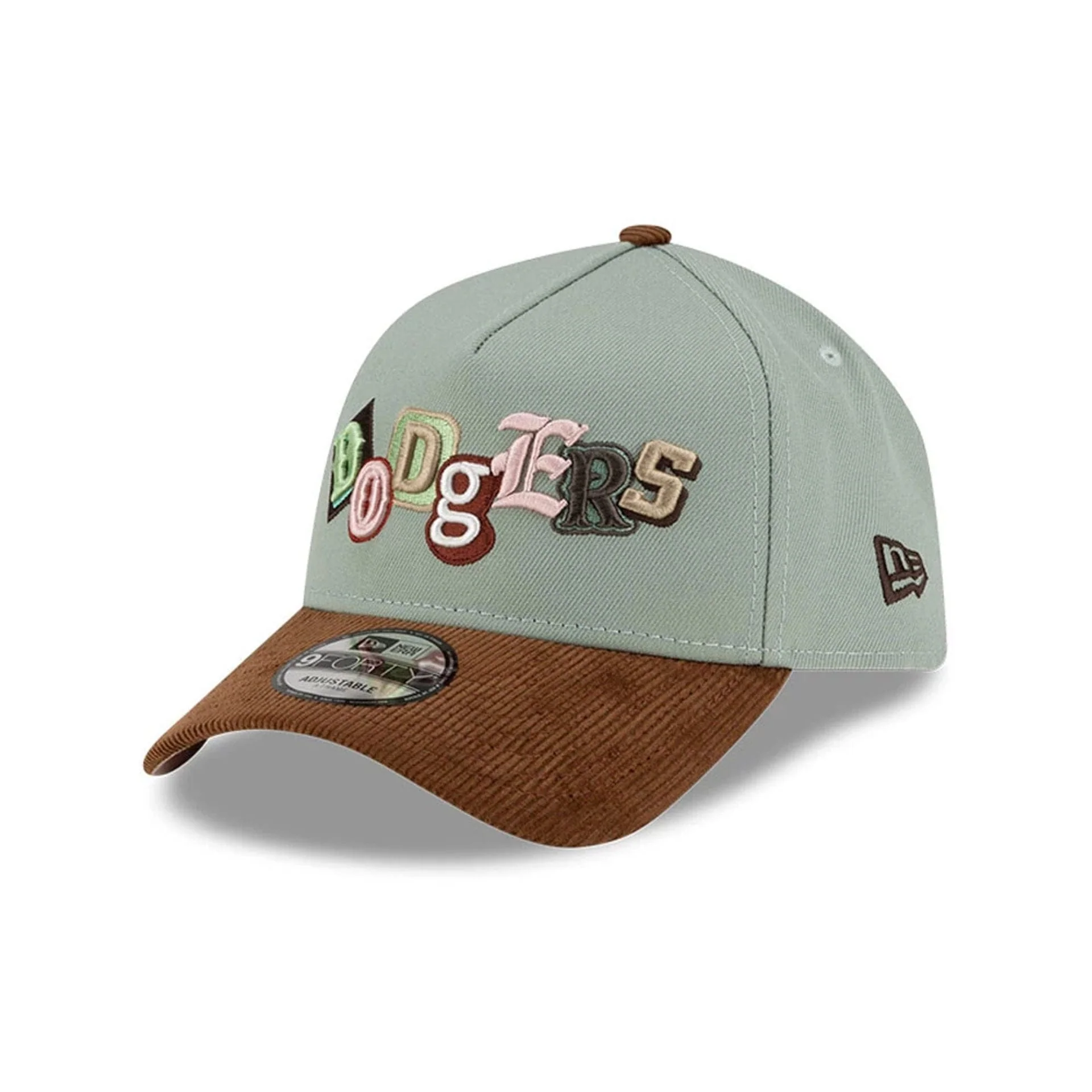 LA Dodgers MLB DIY Note Dark Brown 9FORTY A-Frame Cap - Image 4