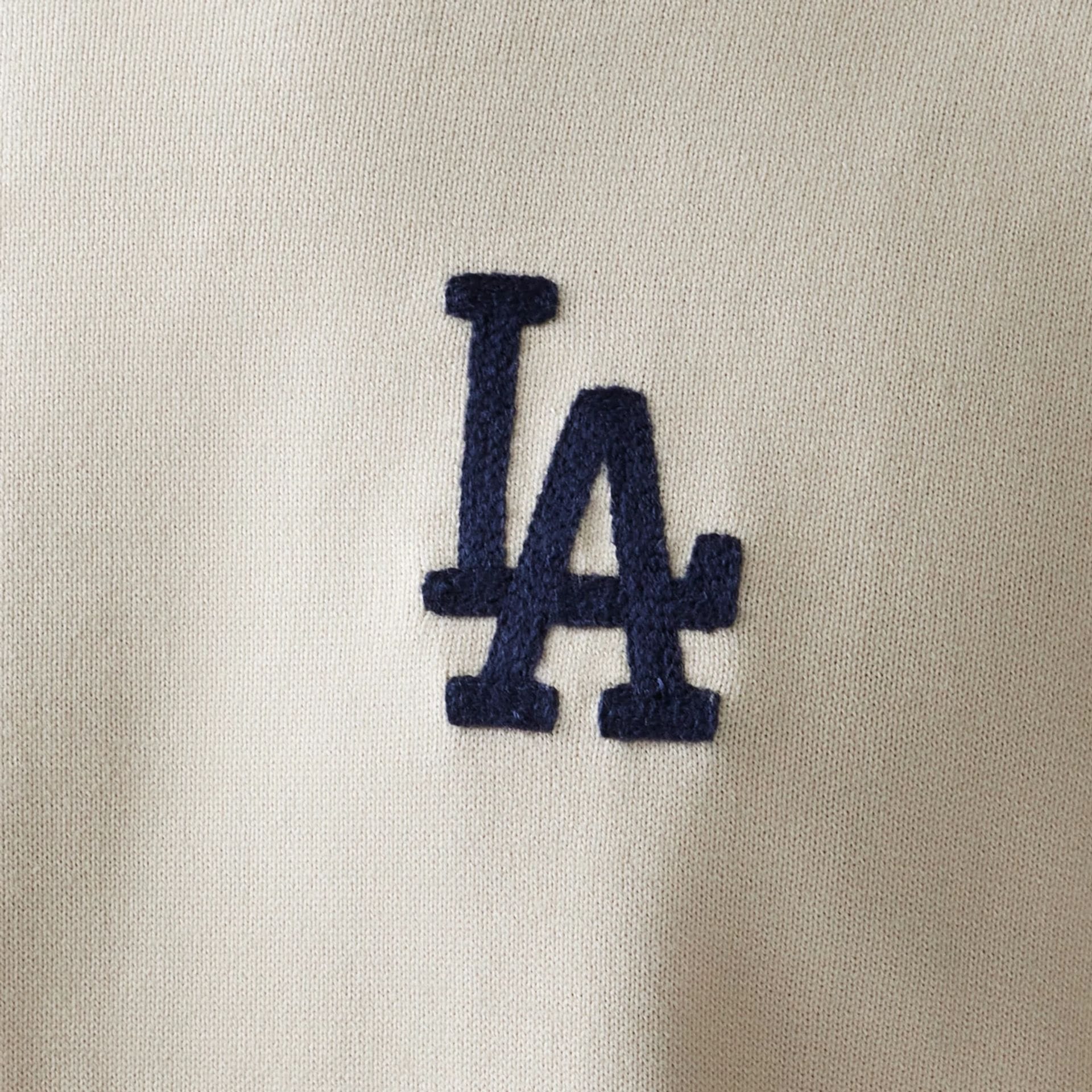 LA Dodgers MLB Essential Open White Knitted Sweater - Image 8