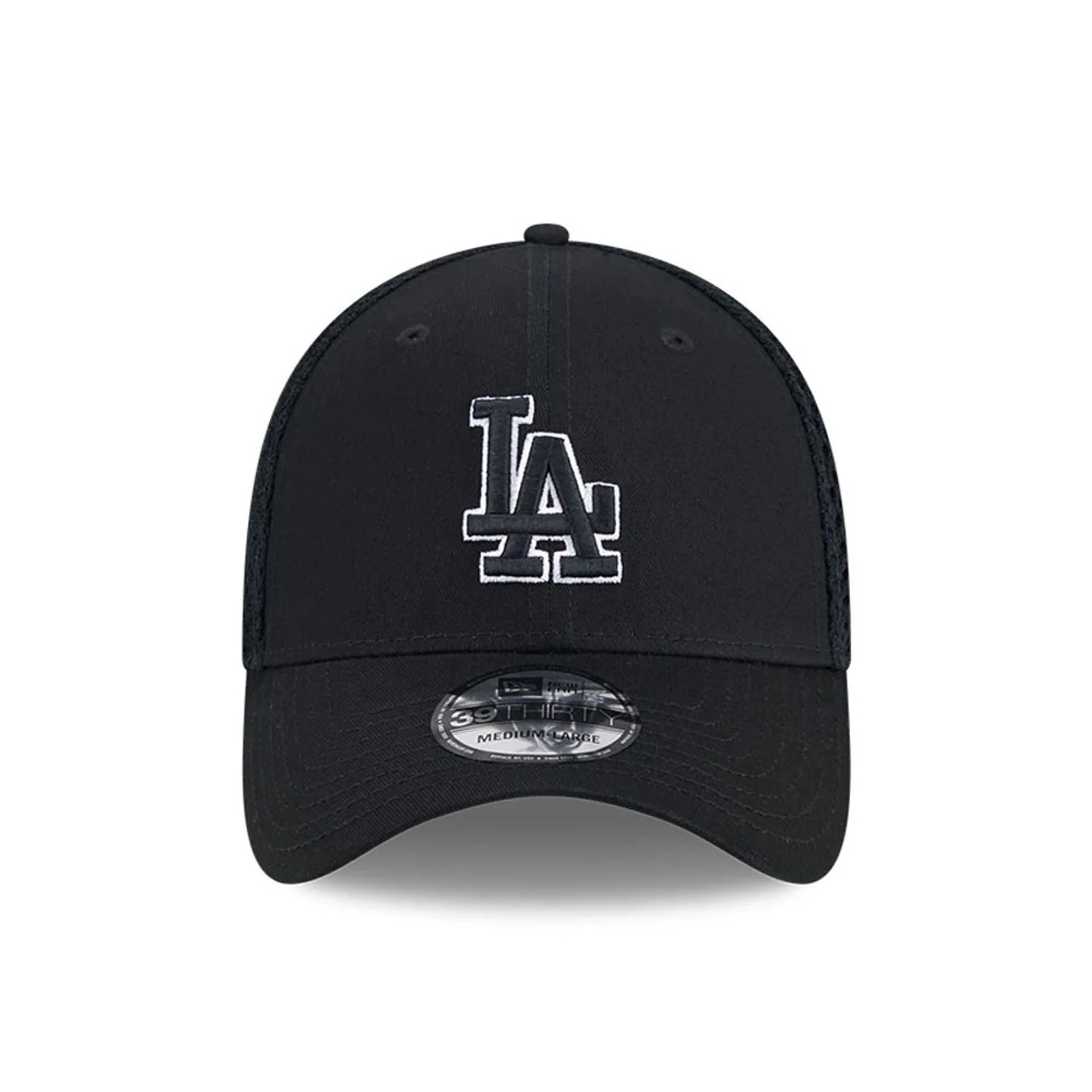 LA Dodgers MLB Evergreen Neo Black 39THIRTY Stretch Fit Cap - Image 3