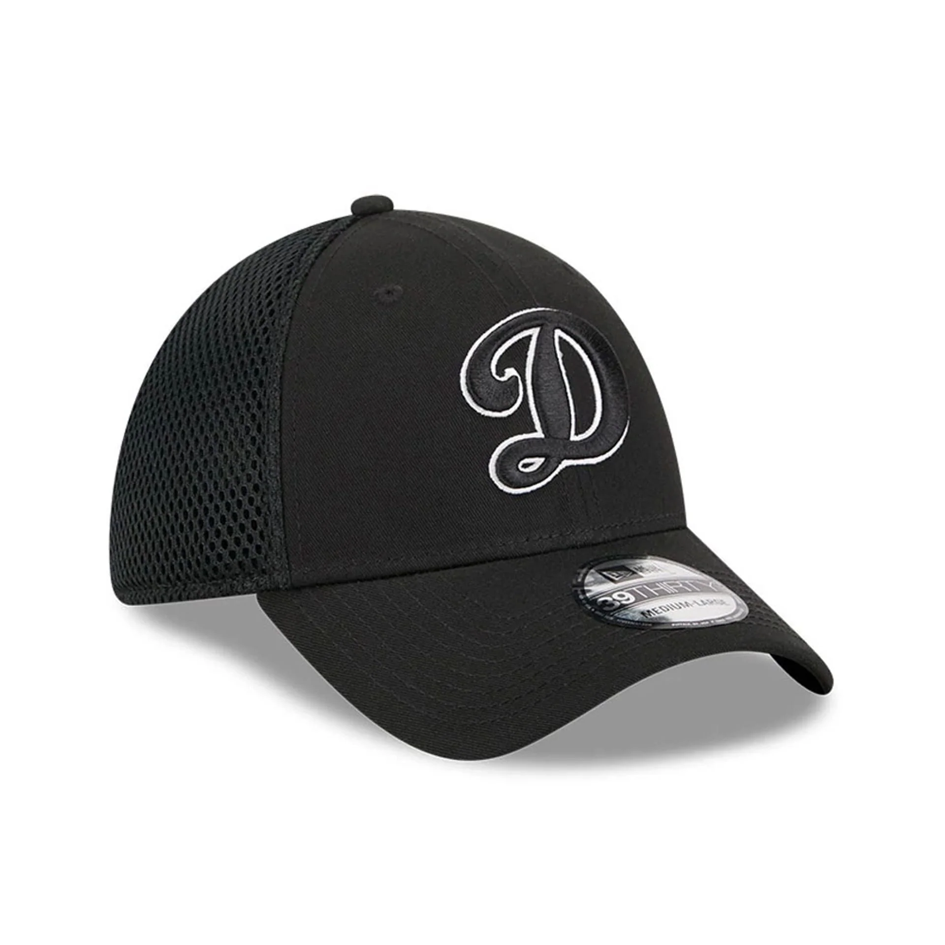 LA Dodgers MLB Evergreen Neo Black 39THIRTY Stretch Fit Cap - Image 4
