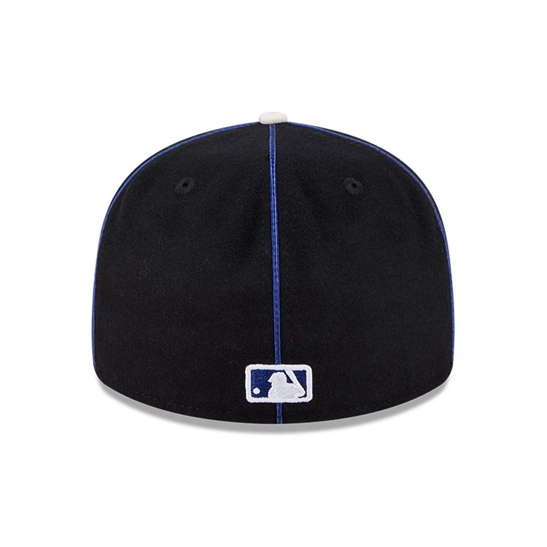 LA Dodgers MLB Felt Logo Dark Blue Retro Crown 59FIFTY Fitted Cap - Image 7