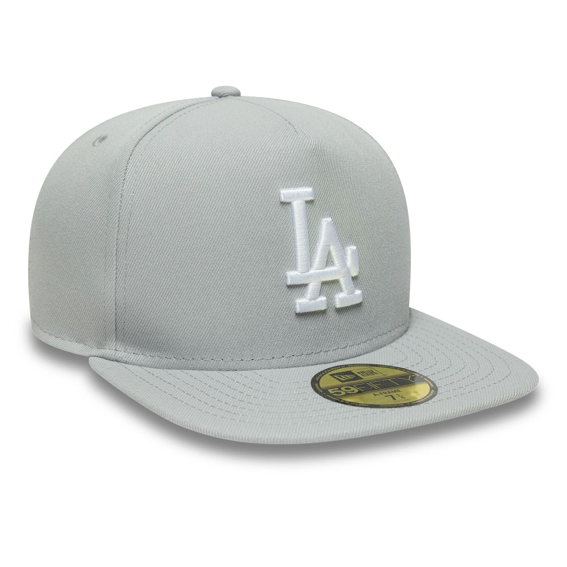 LA Dodgers MLB Flat Grey 59FIFTY A-Frame Fitted Cap - Image 4