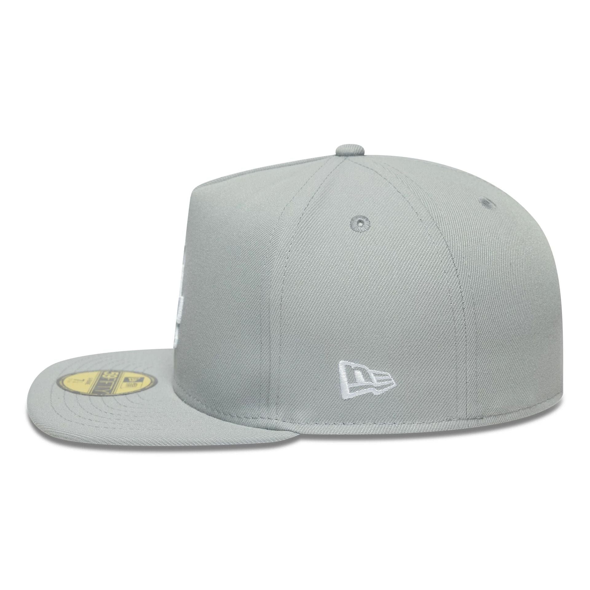 LA Dodgers MLB Flat Grey 59FIFTY A-Frame Fitted Cap - Image 5