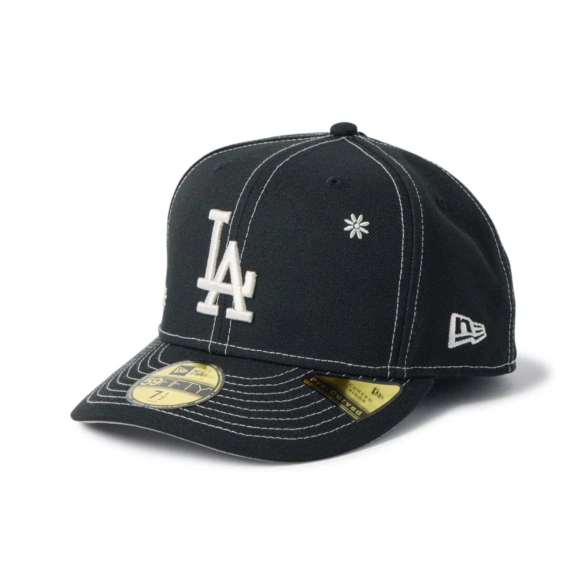 LA Dodgers MLB Floral Black 59FIFTY Fitted Cap - Image 10