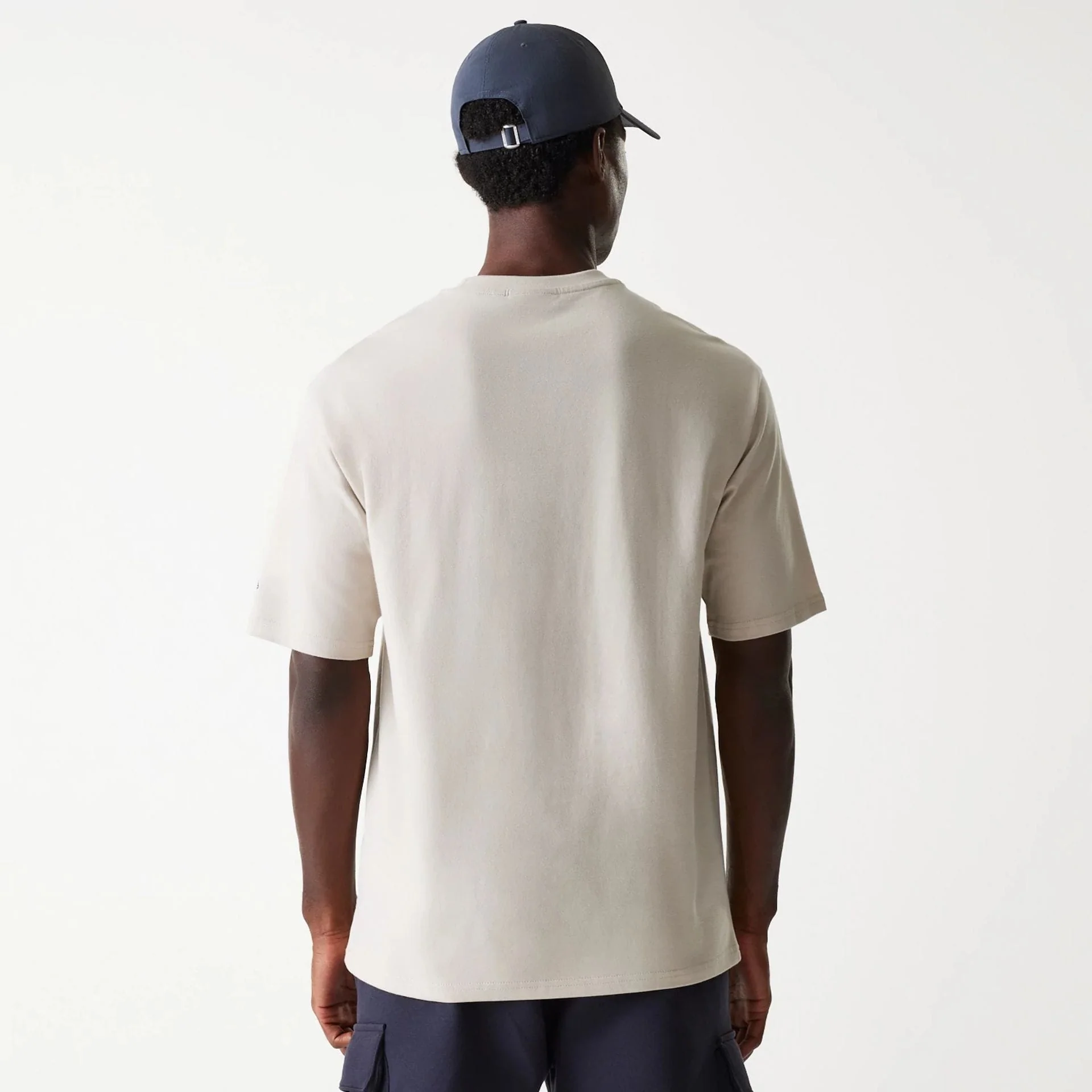 LA Dodgers MLB Floral Graphic Cream Oversized T-Shirt - Image 2