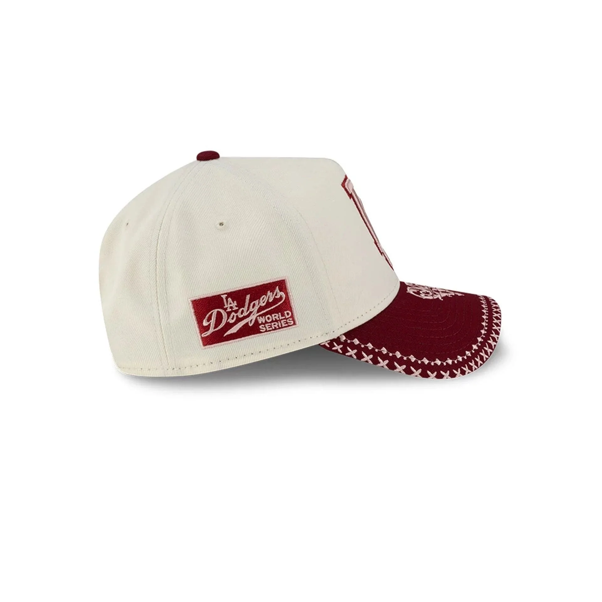 LA Dodgers MLB Flourishes White 9FORTY A-Frame Cap - Image 6