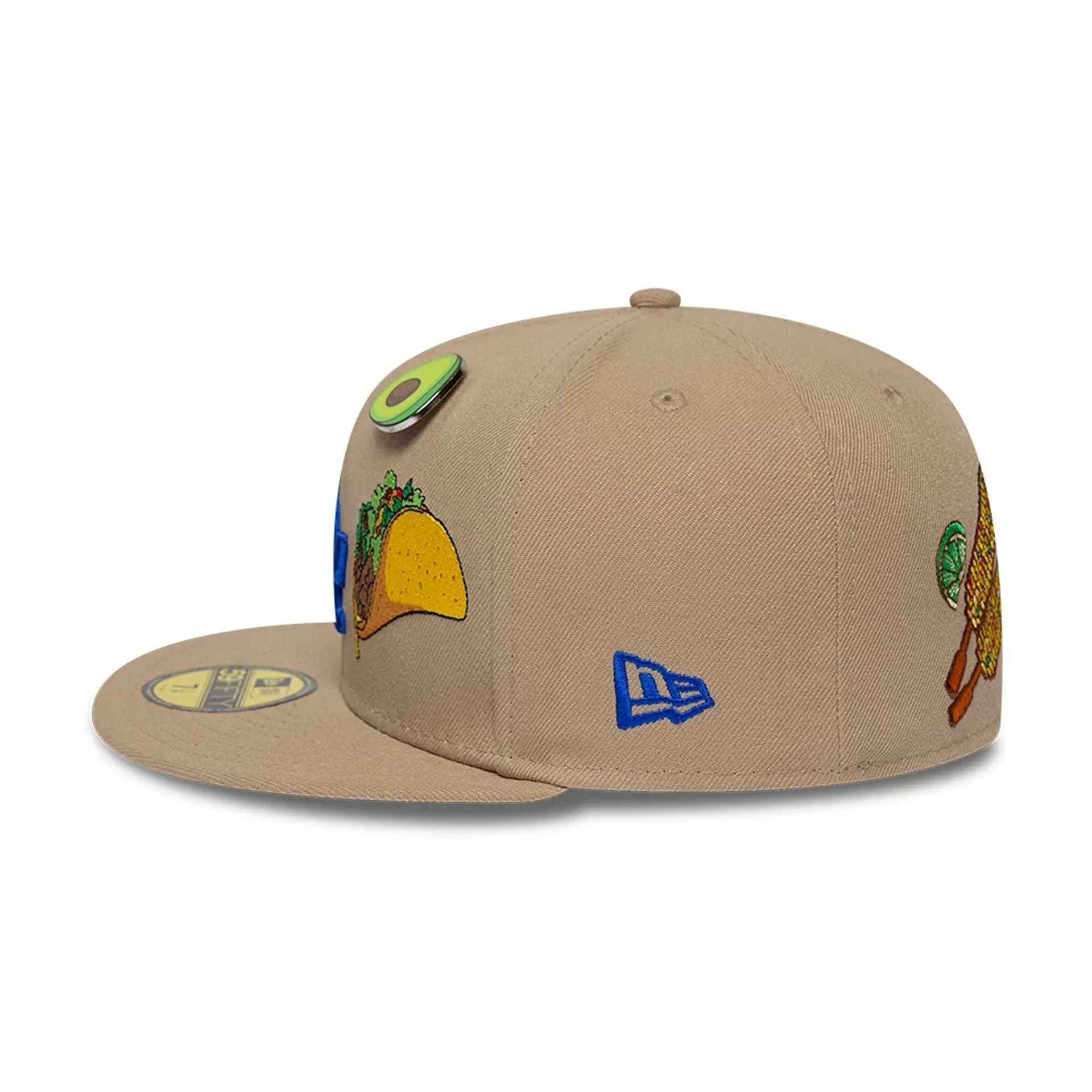 LA Dodgers MLB Food Beige 59FIFTY Fitted Cap - Image 5
