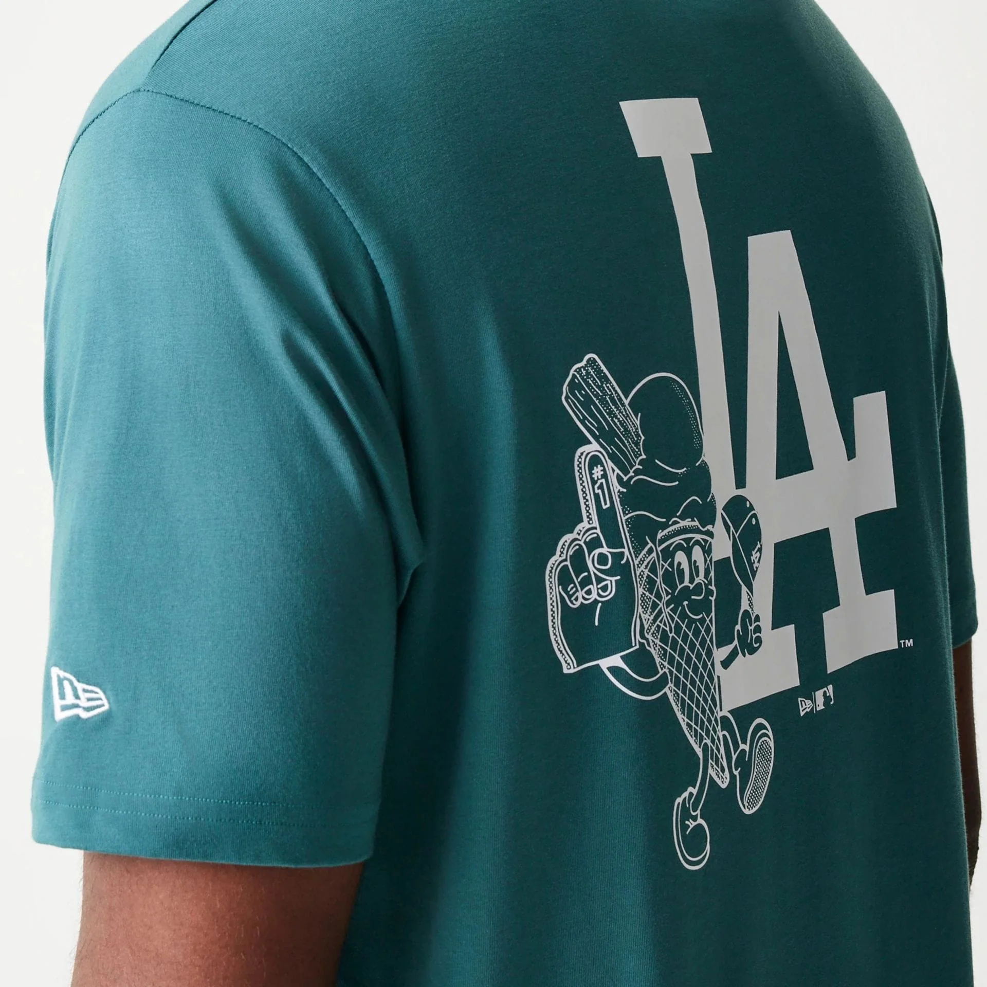 LA Dodgers MLB Food Graphic Dark Green T-Shirt - Image 6