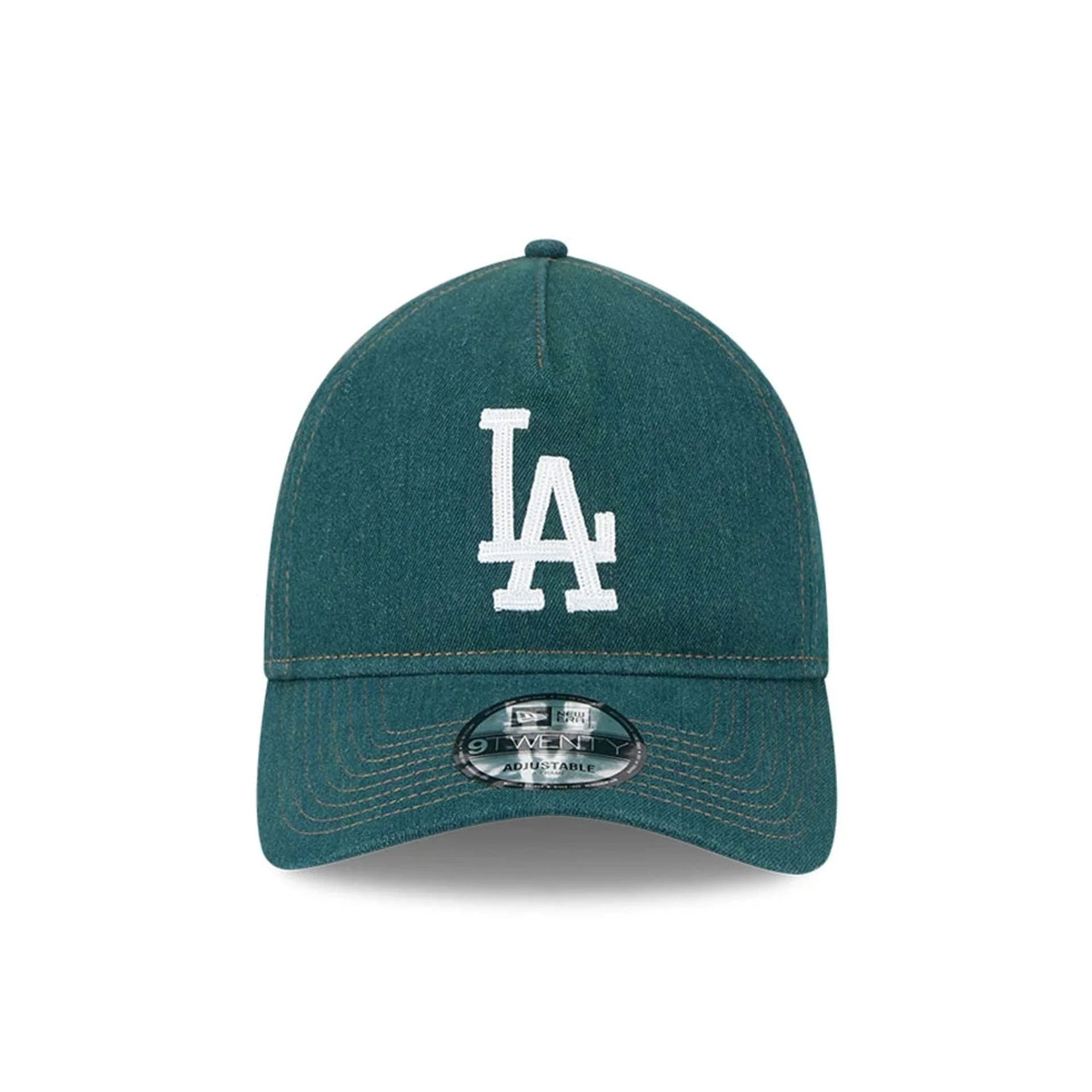 LA Dodgers MLB Forest Denim Green 9TWENTY A-Frame Adjustable Cap - Image 2
