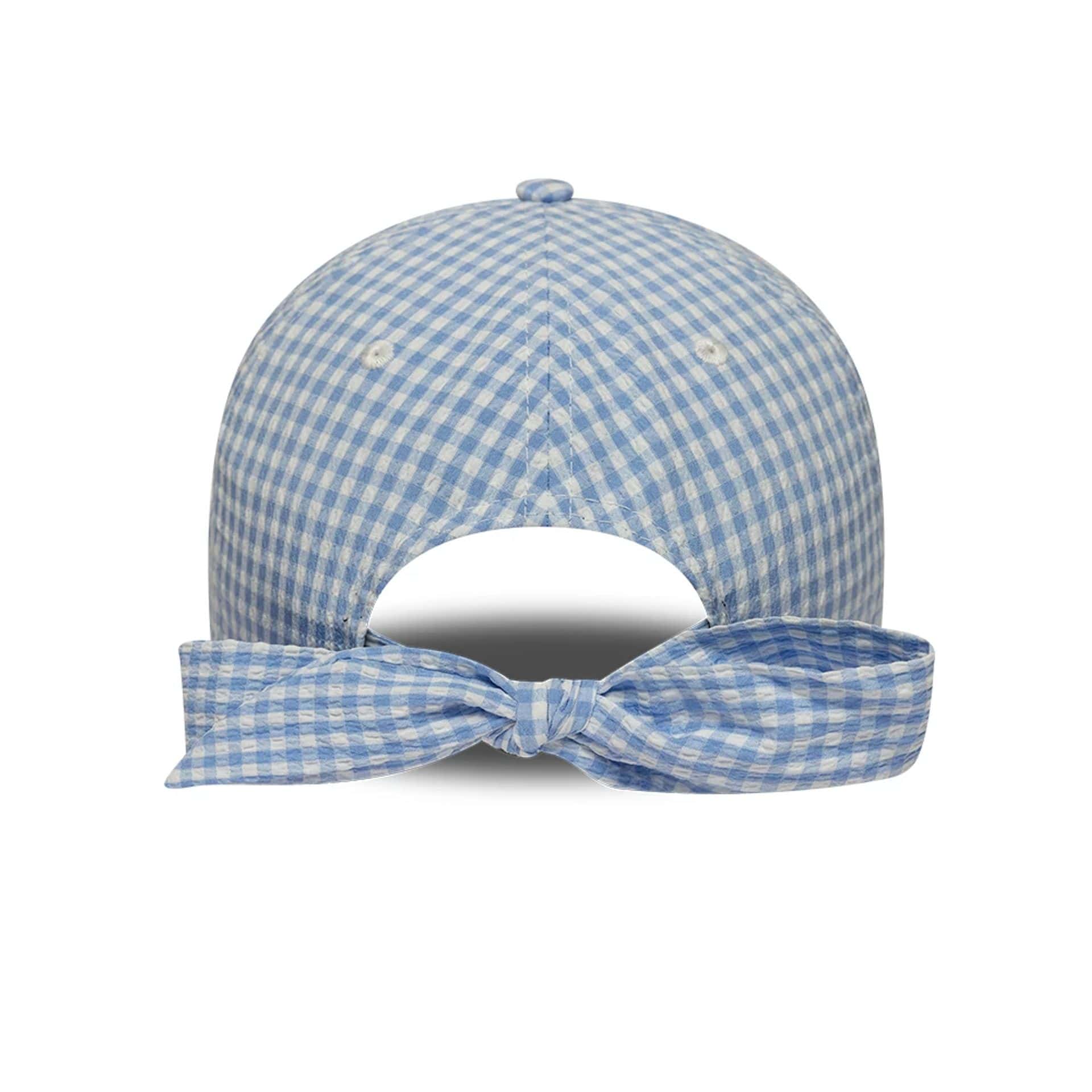 LA Dodgers MLB Gingham Bowback Pastel Blue 9TWENTY Adjustable Cap - Image 2