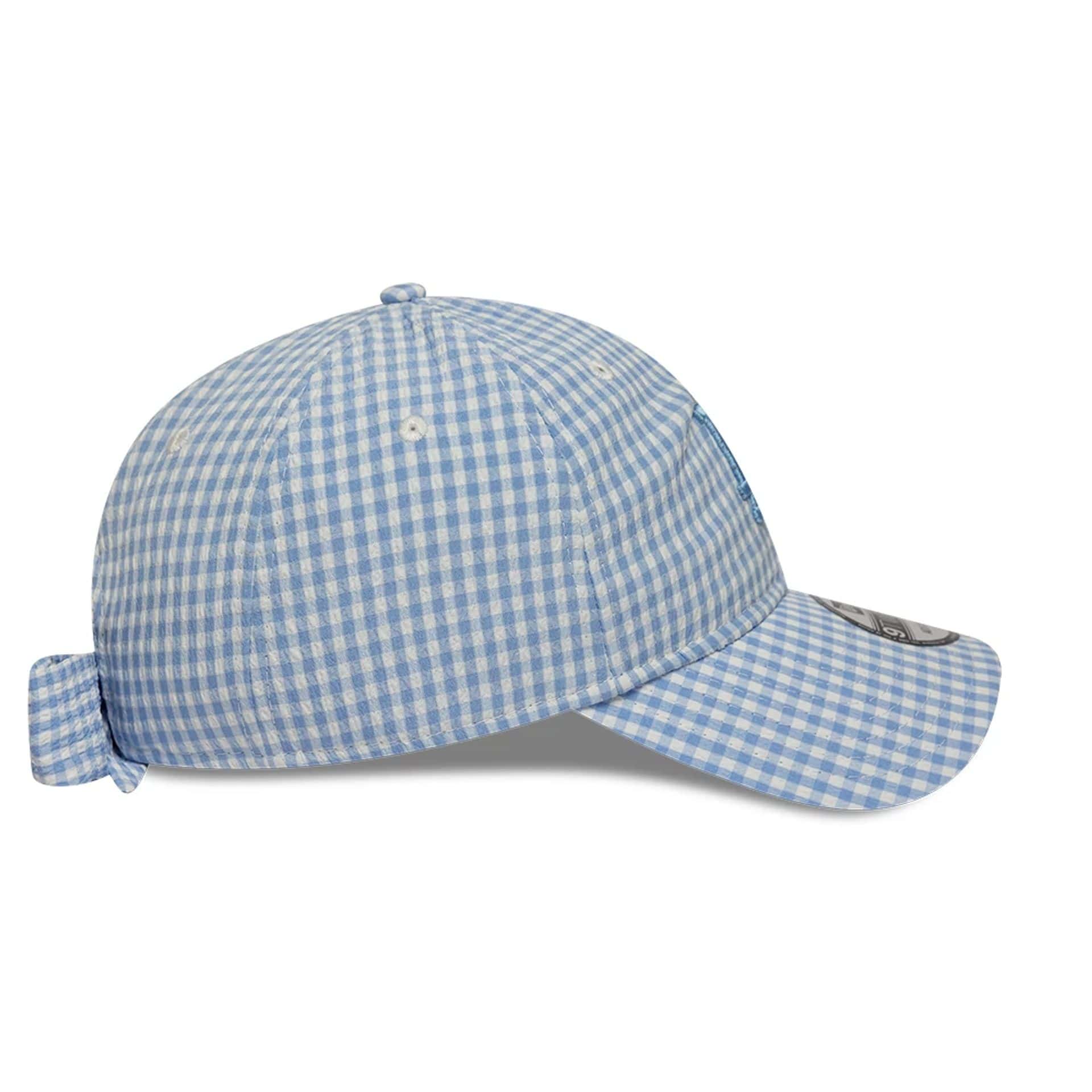 LA Dodgers MLB Gingham Bowback Pastel Blue 9TWENTY Adjustable Cap - Image 6